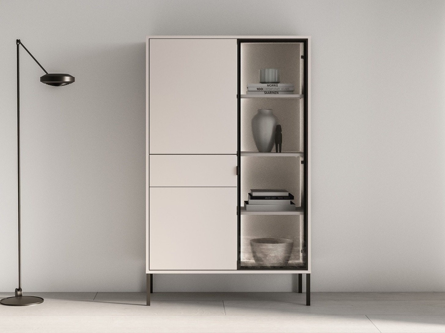 Bookcase Virsalo 100 (Cashmere)