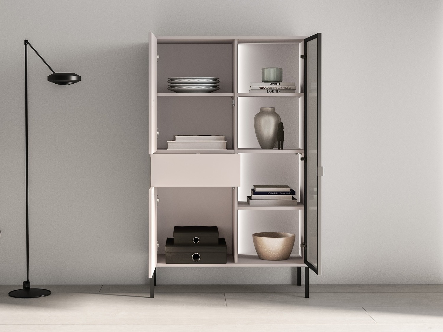Bookcase Virsalo 100 (Cashmere)
