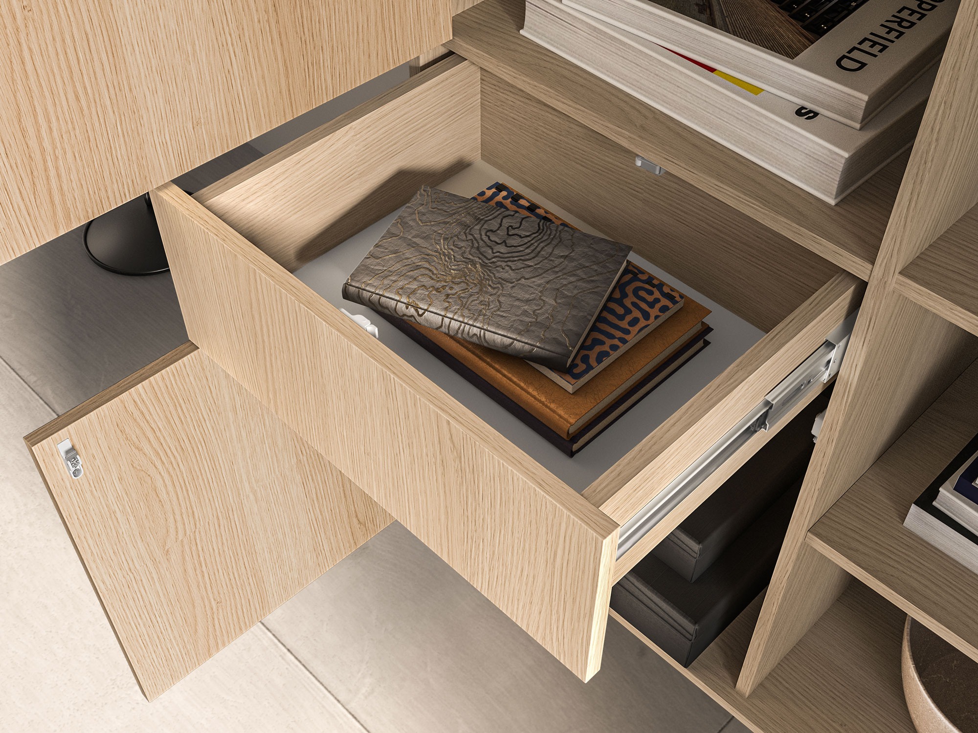 Bookcase Virsalo 100 (Oak)