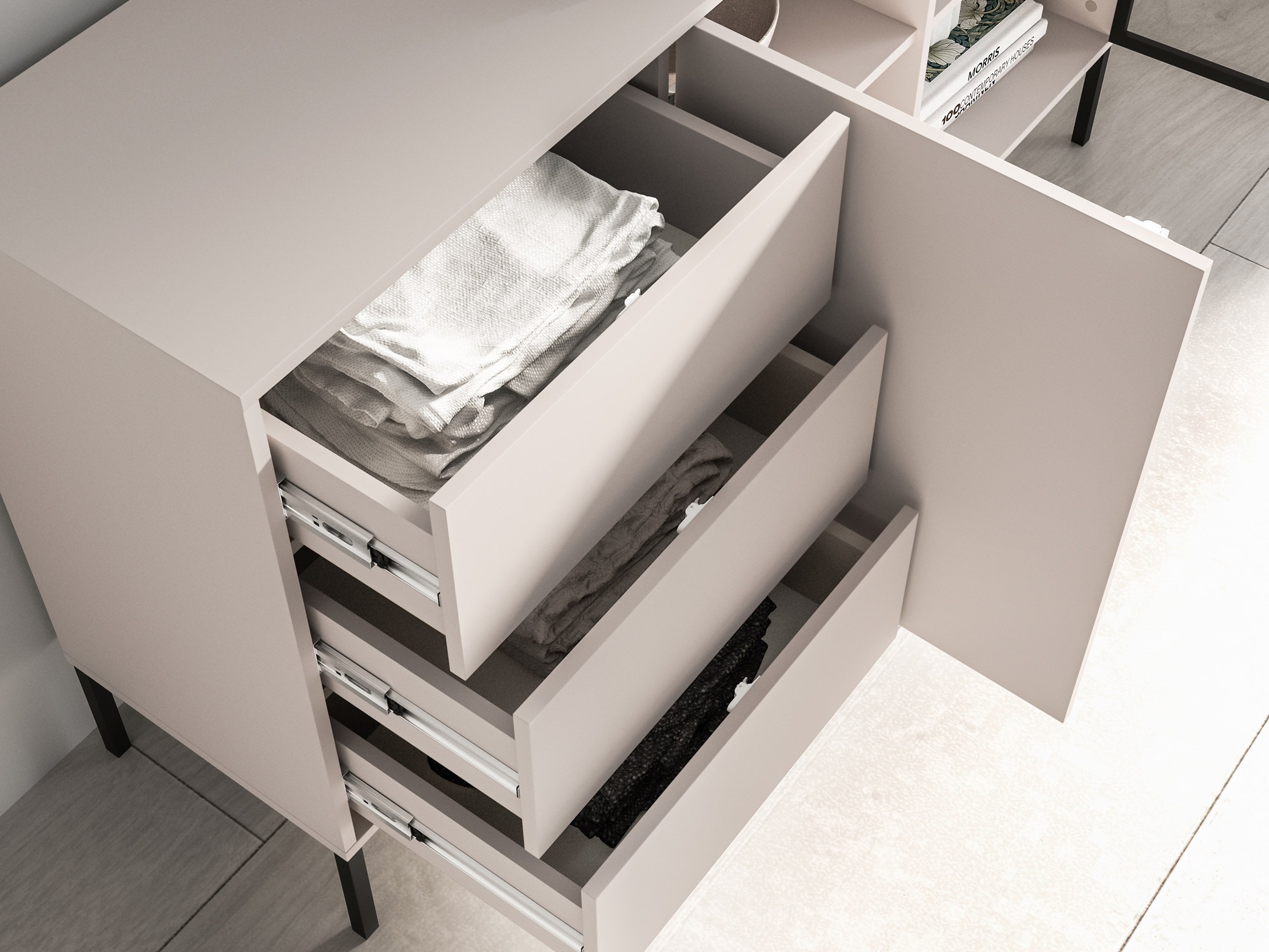 Chest of drawers Virsalo 101 (Cashmere)