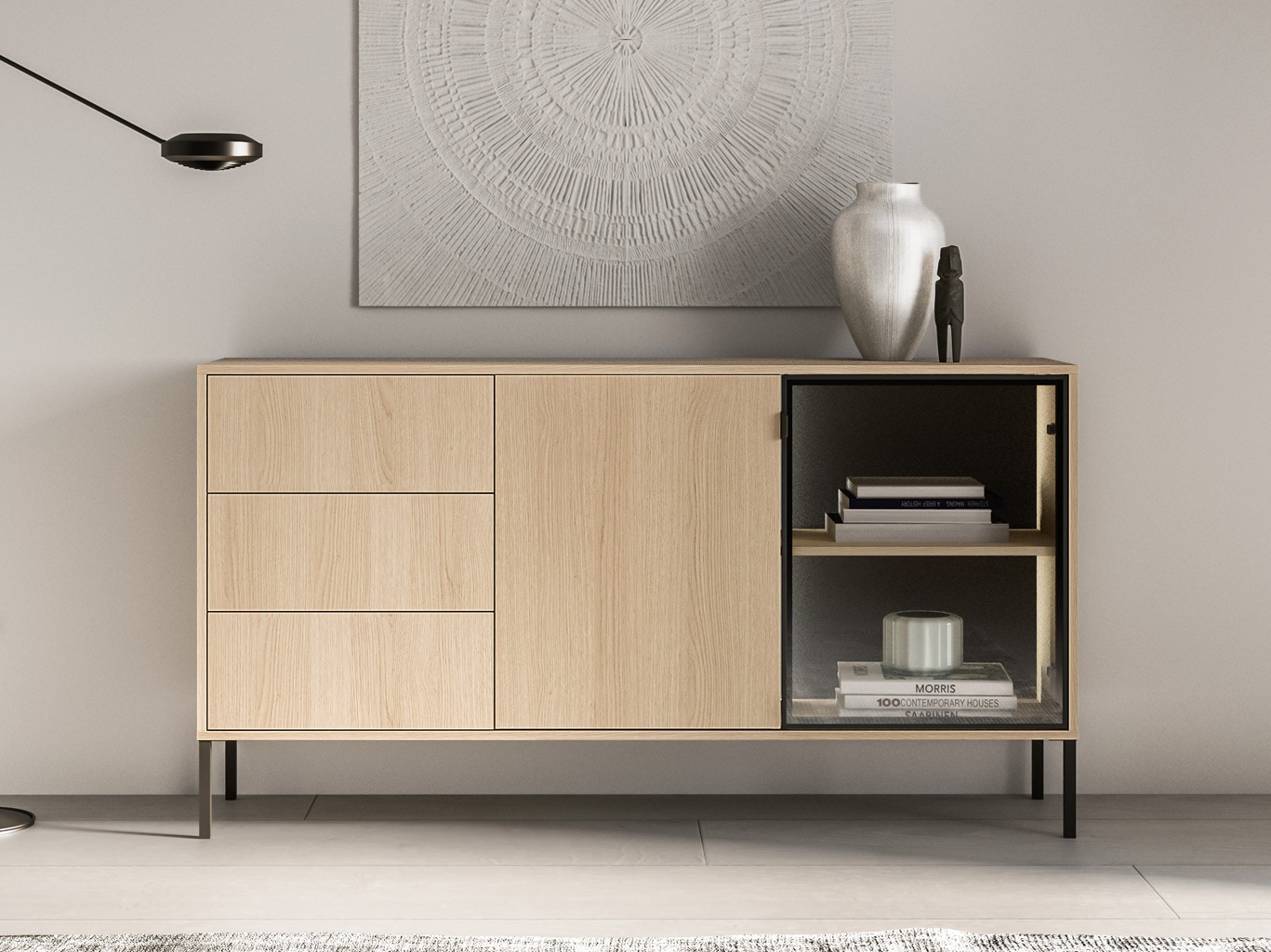 Chest of drawers Virsalo 101 (Oak)