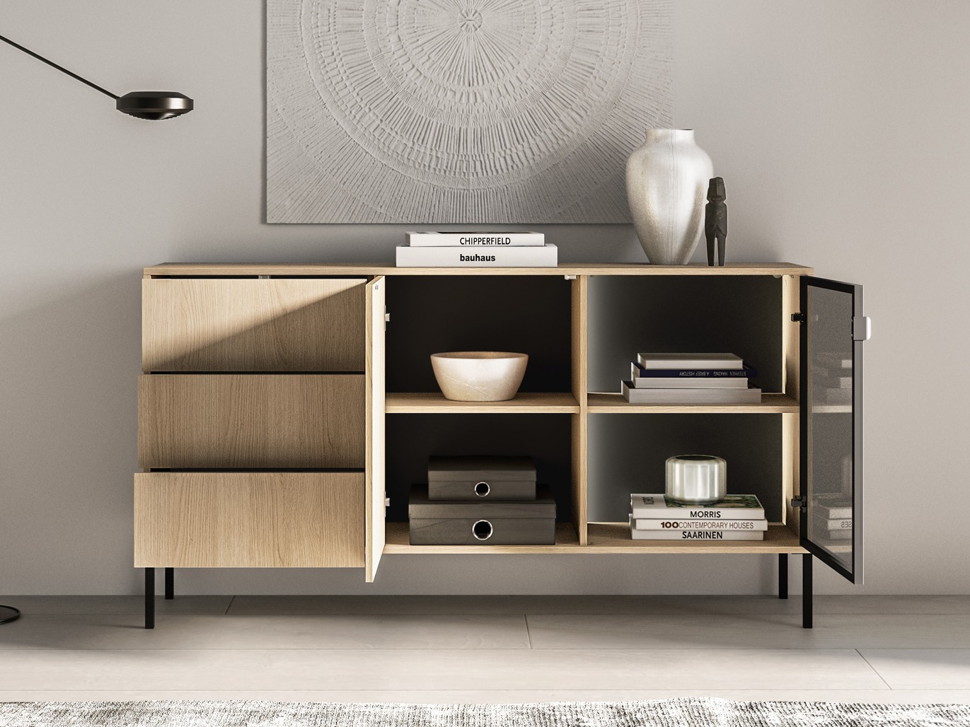 Chest of drawers Virsalo 101 (Oak)