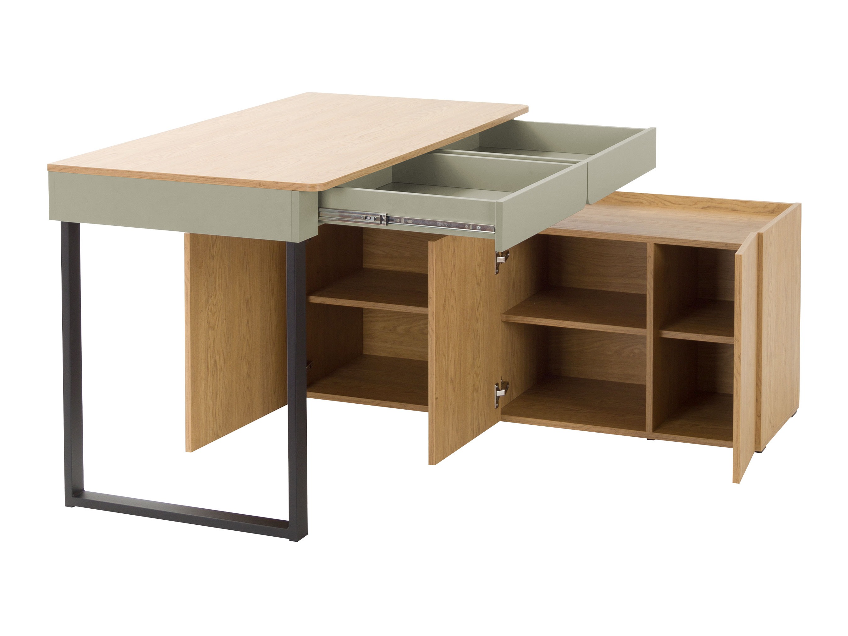 Furniture set Fiosono 115 (Beige + Oak)