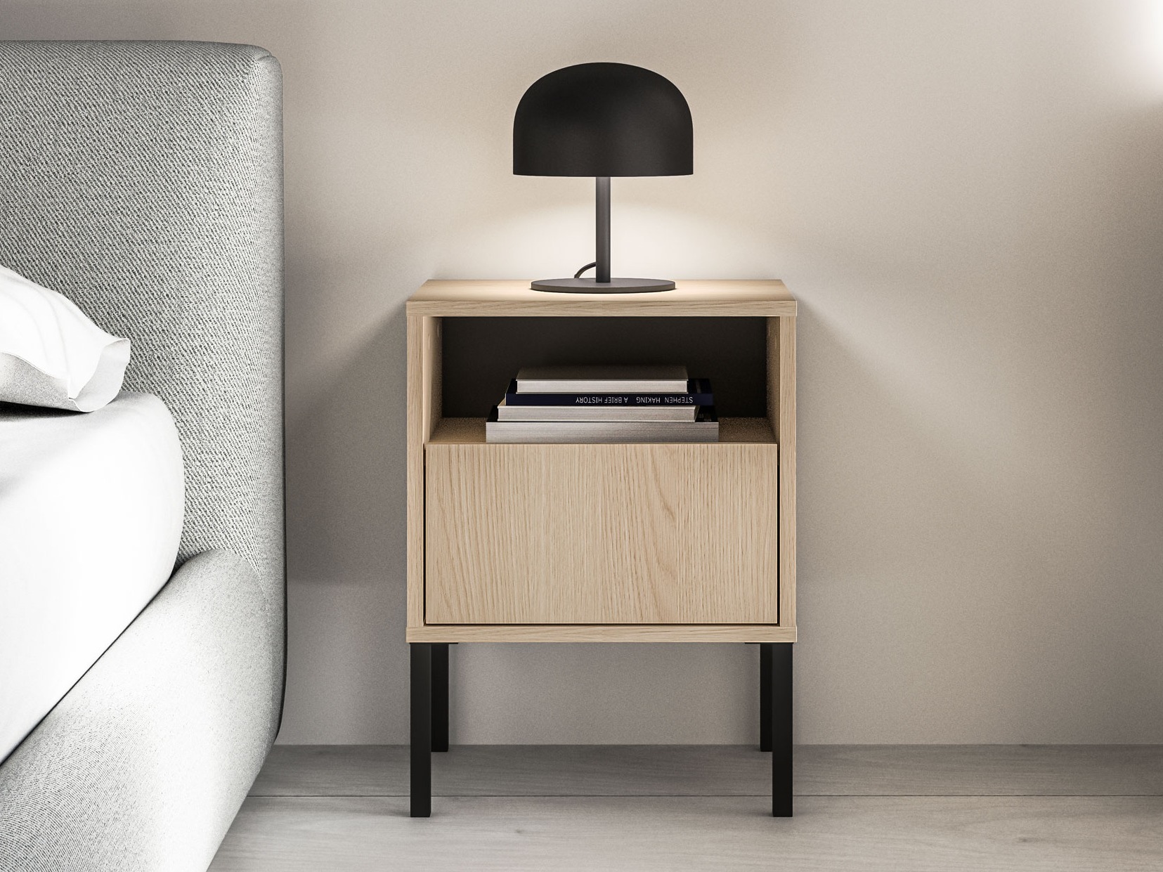 Bedside table Virsalo 104 (Oak)