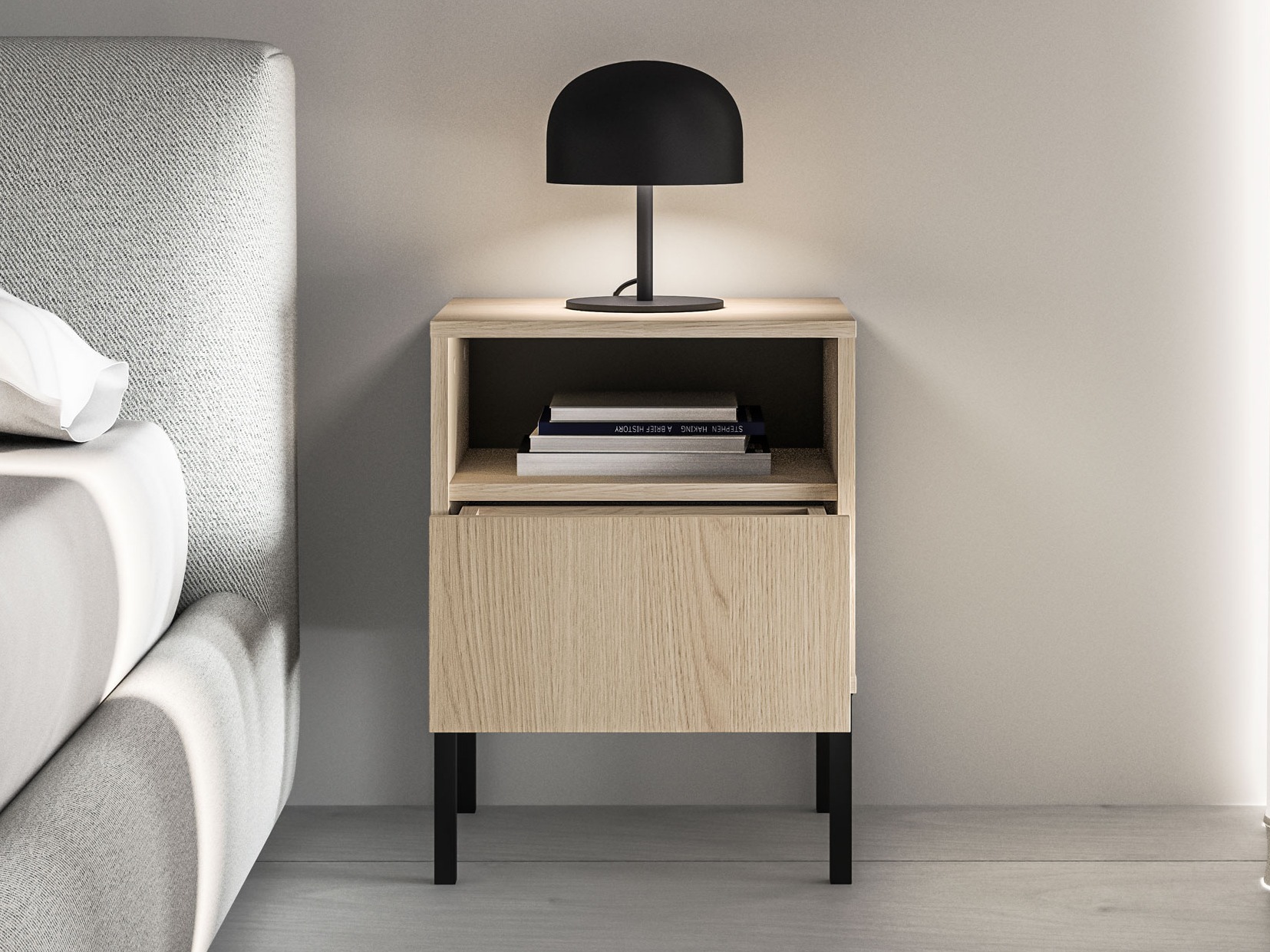 Bedside table Virsalo 104 (Oak)