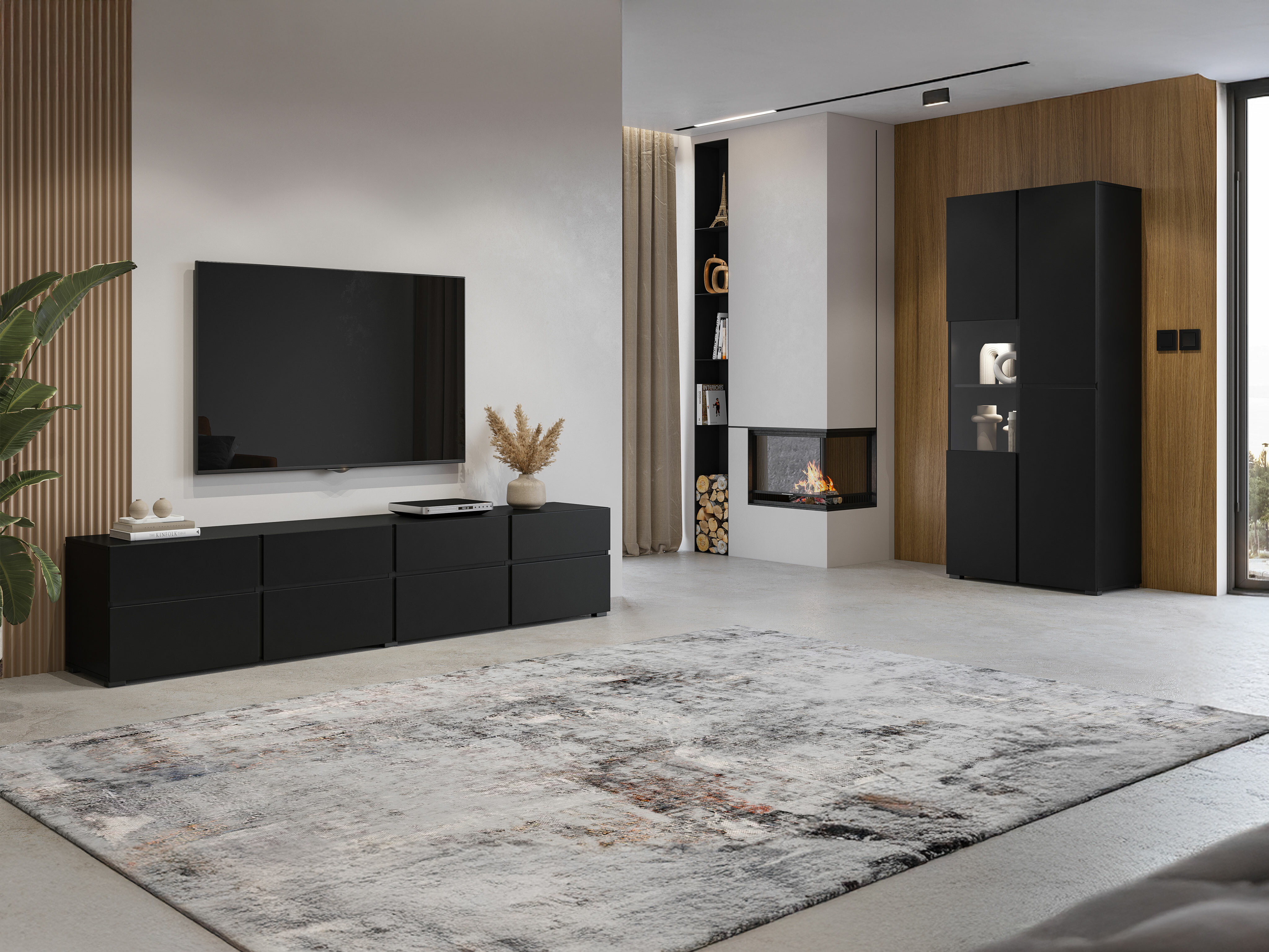 Bookcase Alfere 110 (Black)