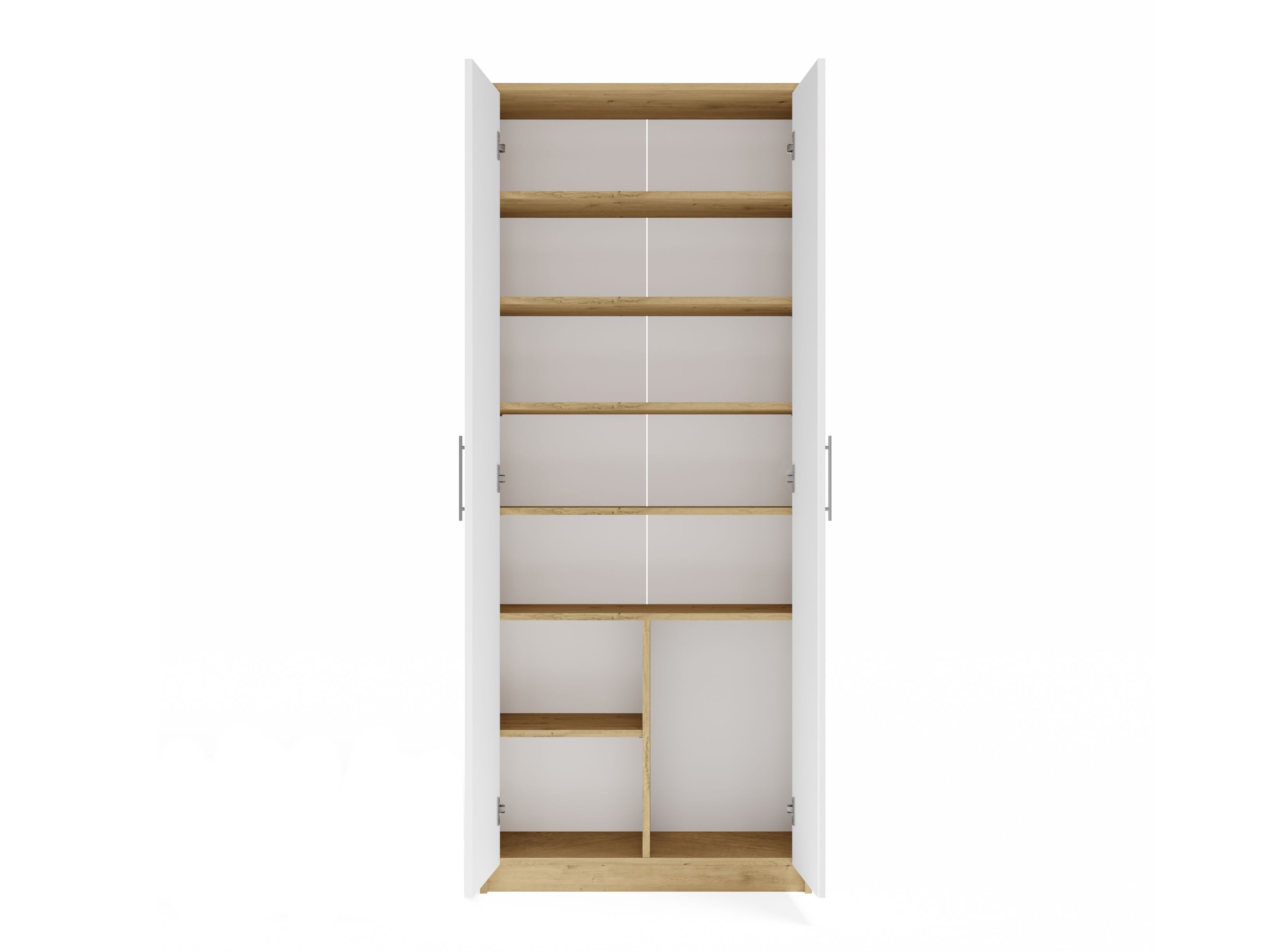 Bookcase Mandeville 196 (Artisan oak + White)