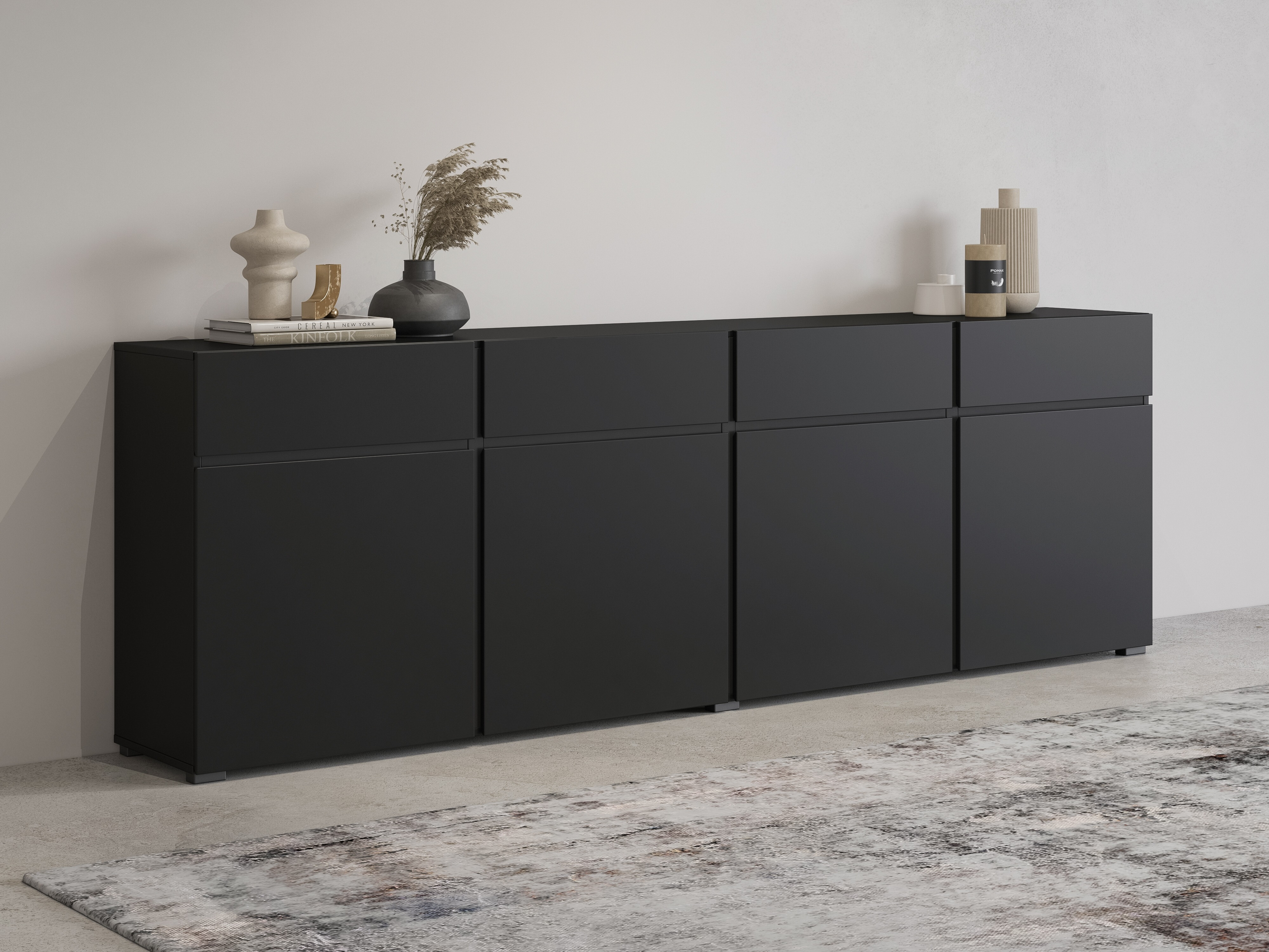 Chest of drawers Alfere 100 (Black)