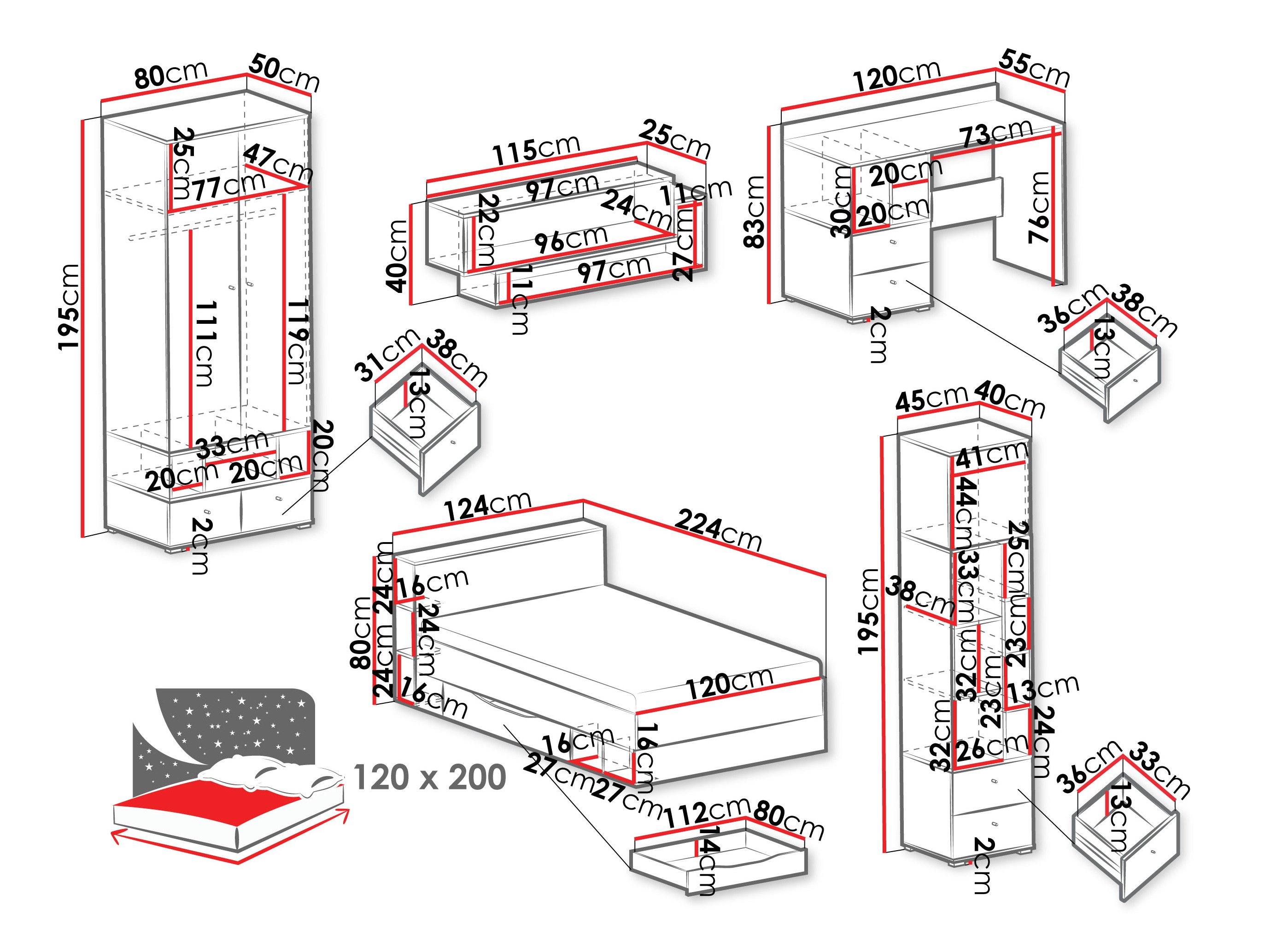 Furniture set Ciravie 108