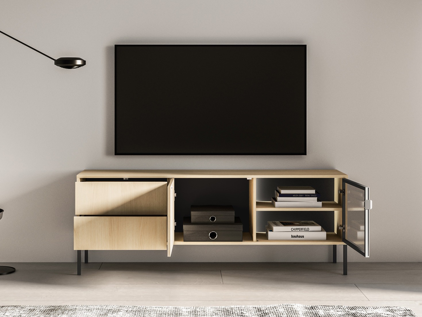 TV stand Virsalo 103 (Oak)