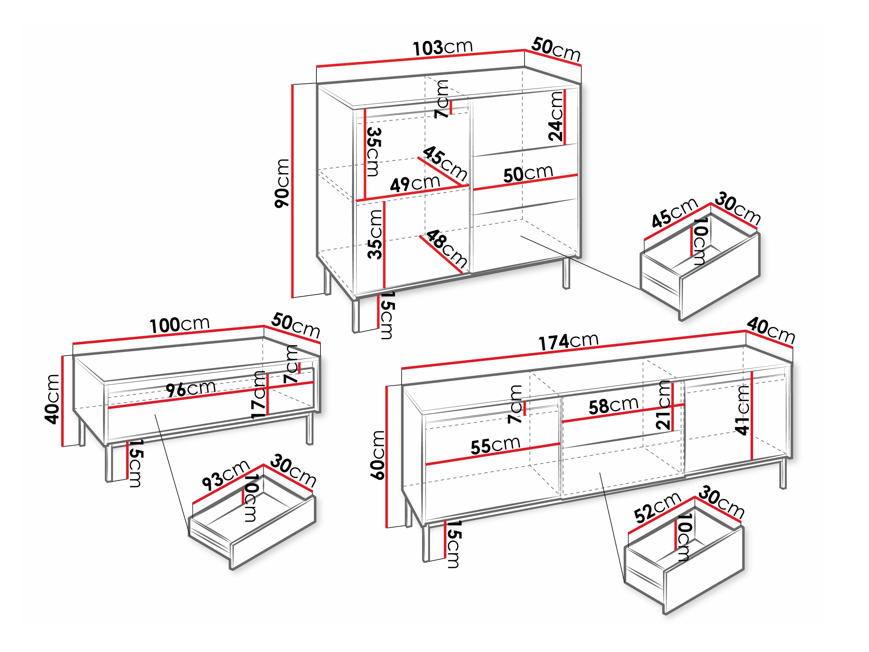 Living room set Comfivo Delruva 106 (White)