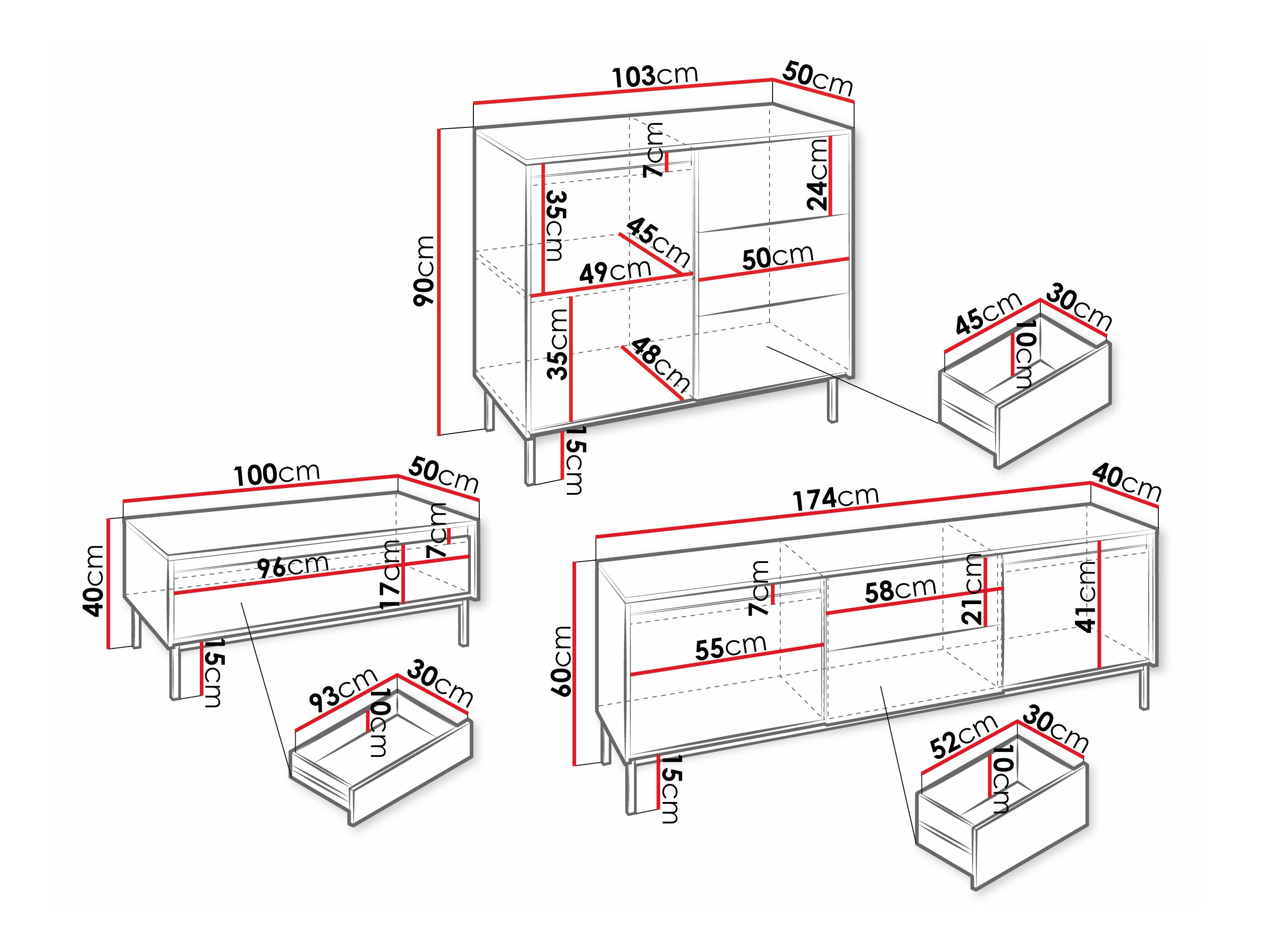 Living room set Comfivo Delruva II (Black)