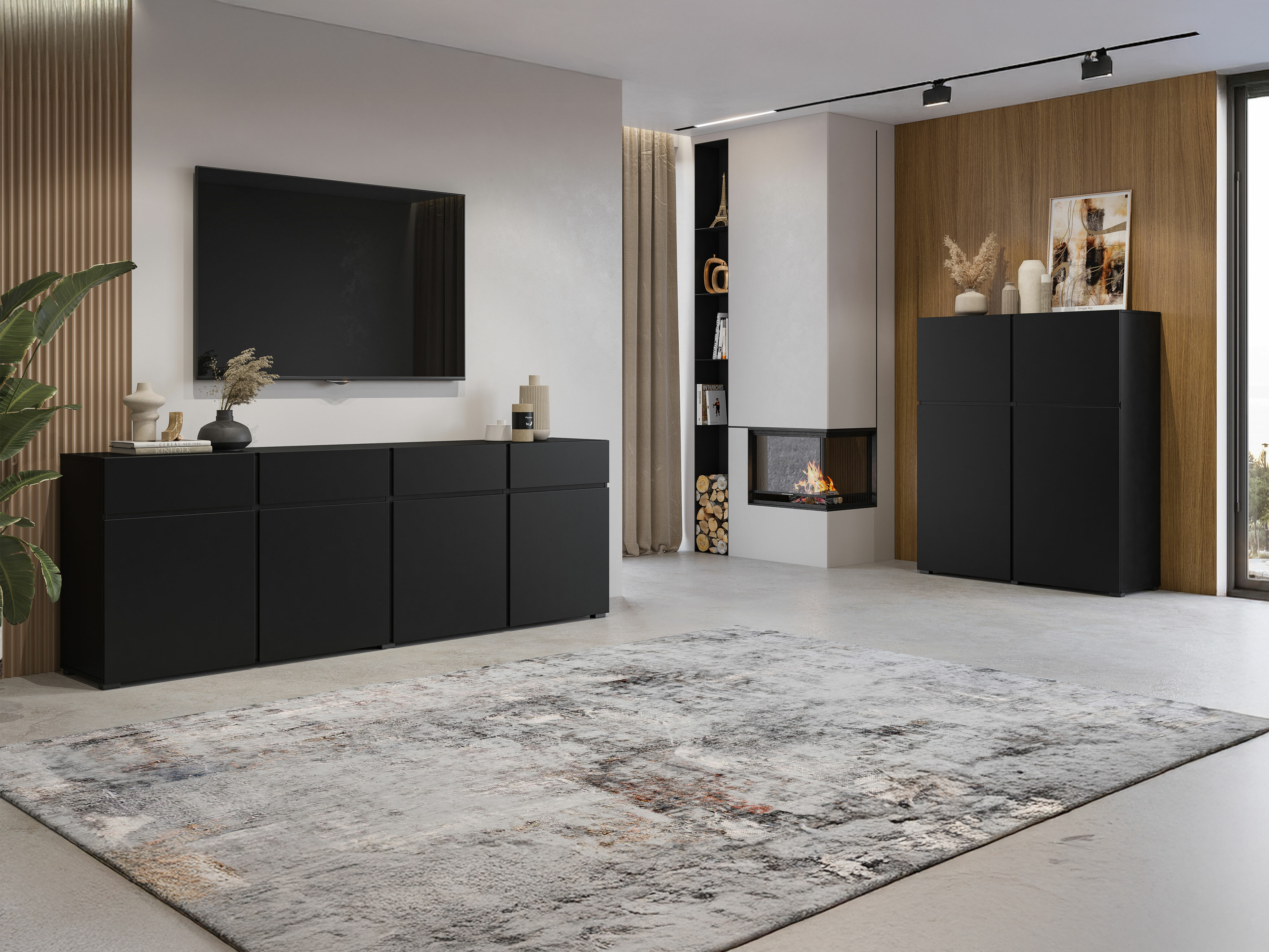 Sideboard Alfere 105 (Black)