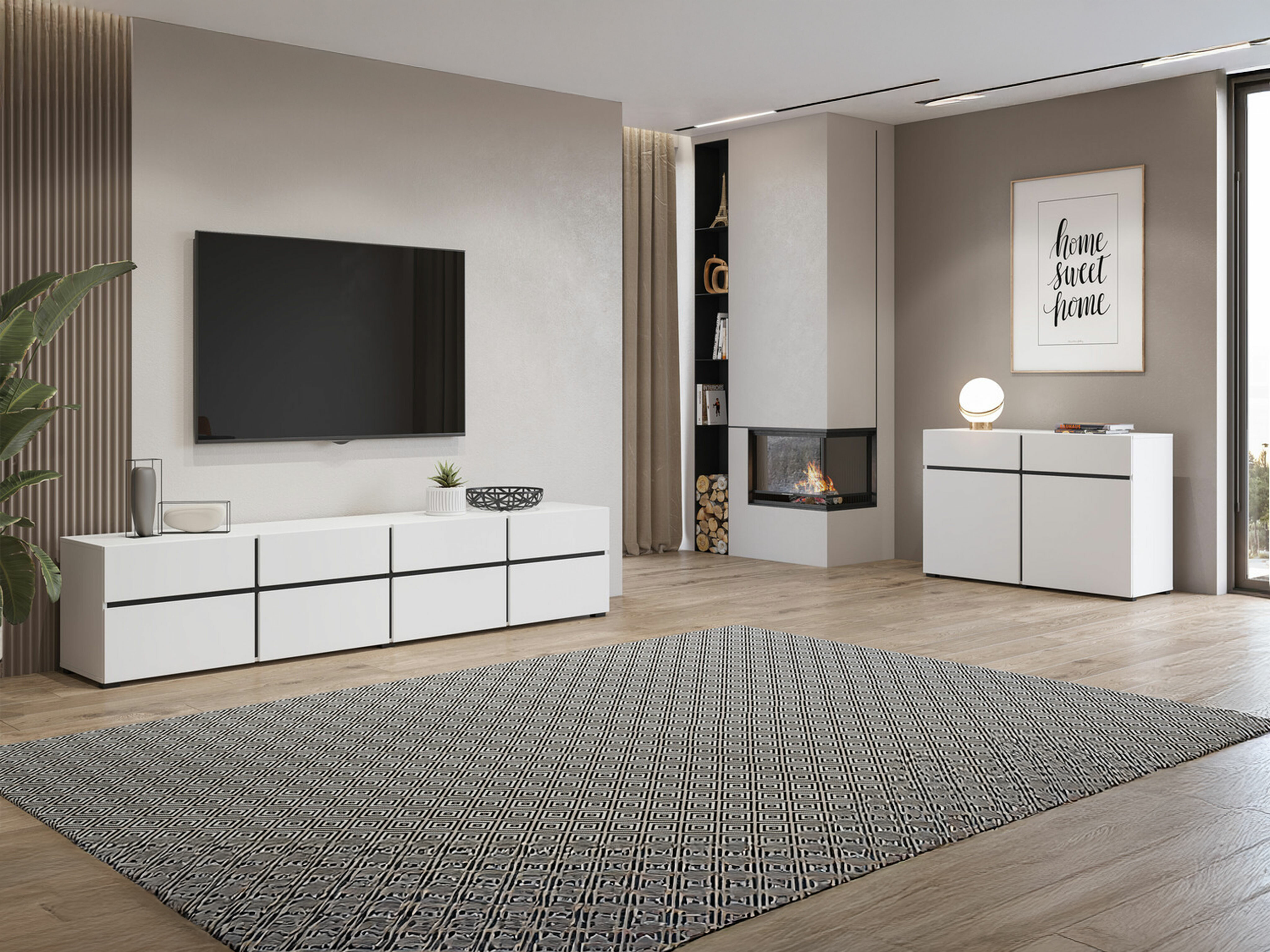 TV stand Alfere 101 (White)