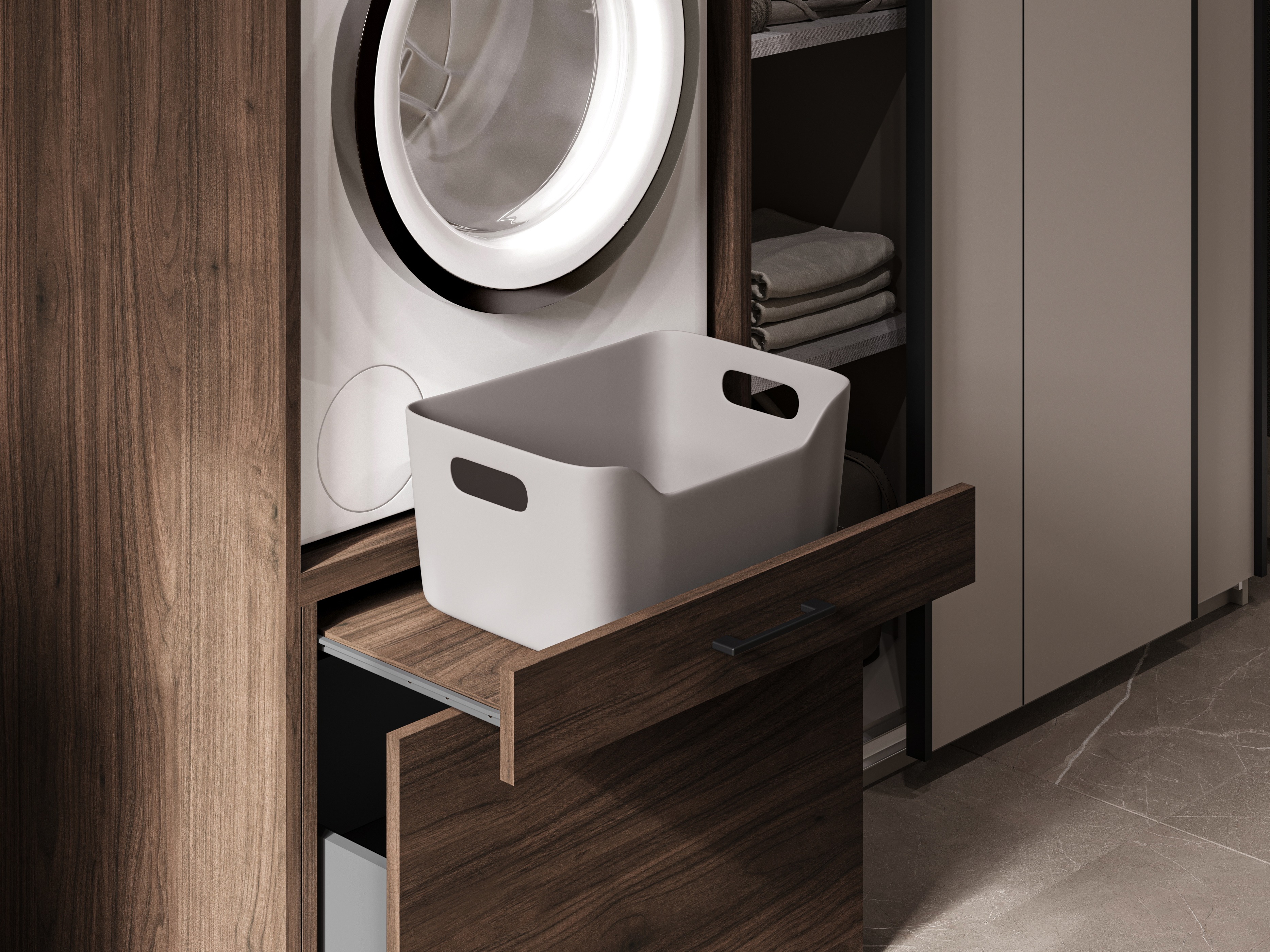 Bathroom set Novdele 107 (Walnut)