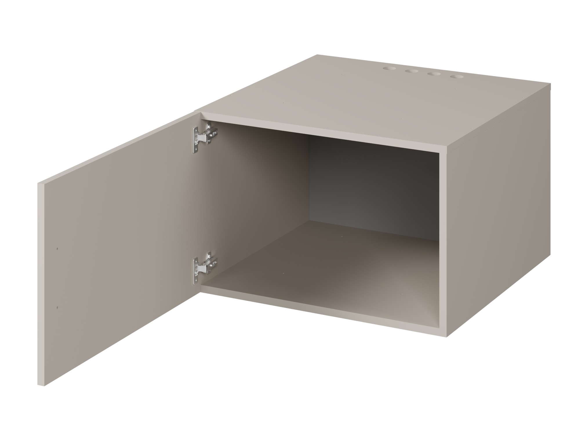 Wall-mounted bathroom cabinet Novdele 104 (Cashmere)