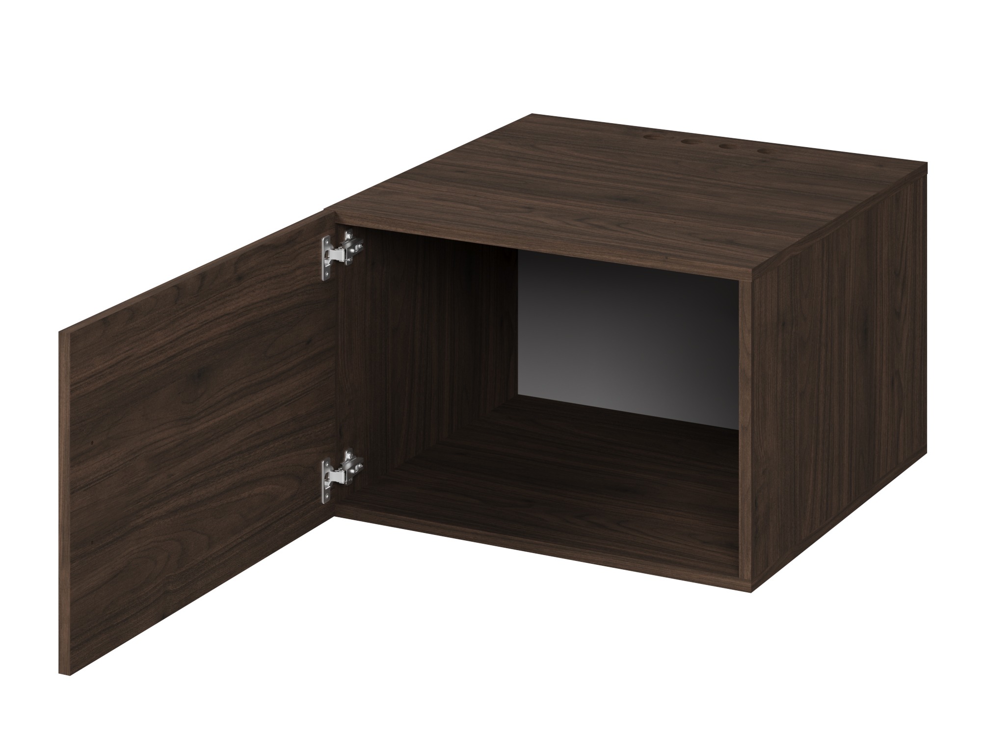 Wall-mounted bathroom cabinet Novdele 104 (Walnut)