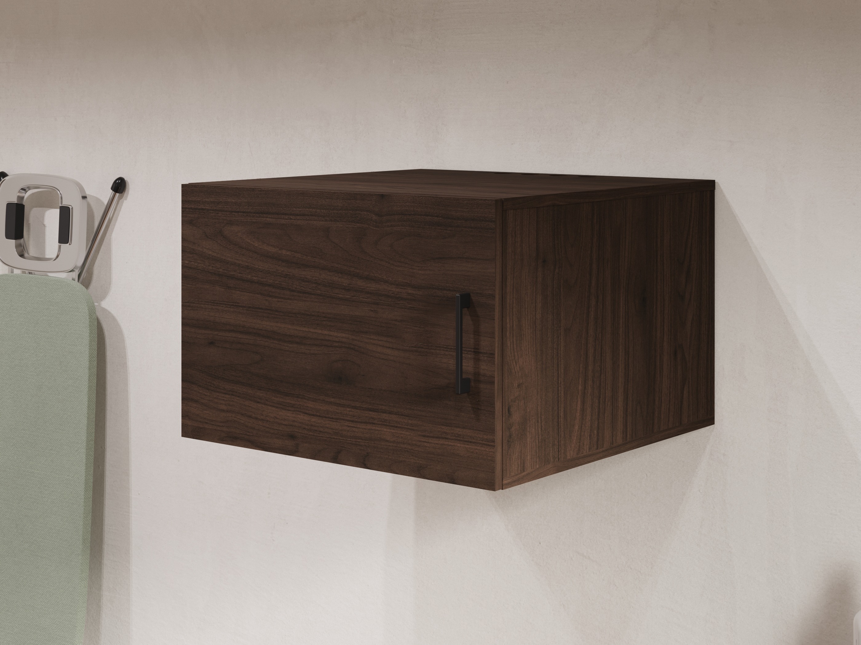 Wall-mounted bathroom cabinet Novdele 104 (Walnut)