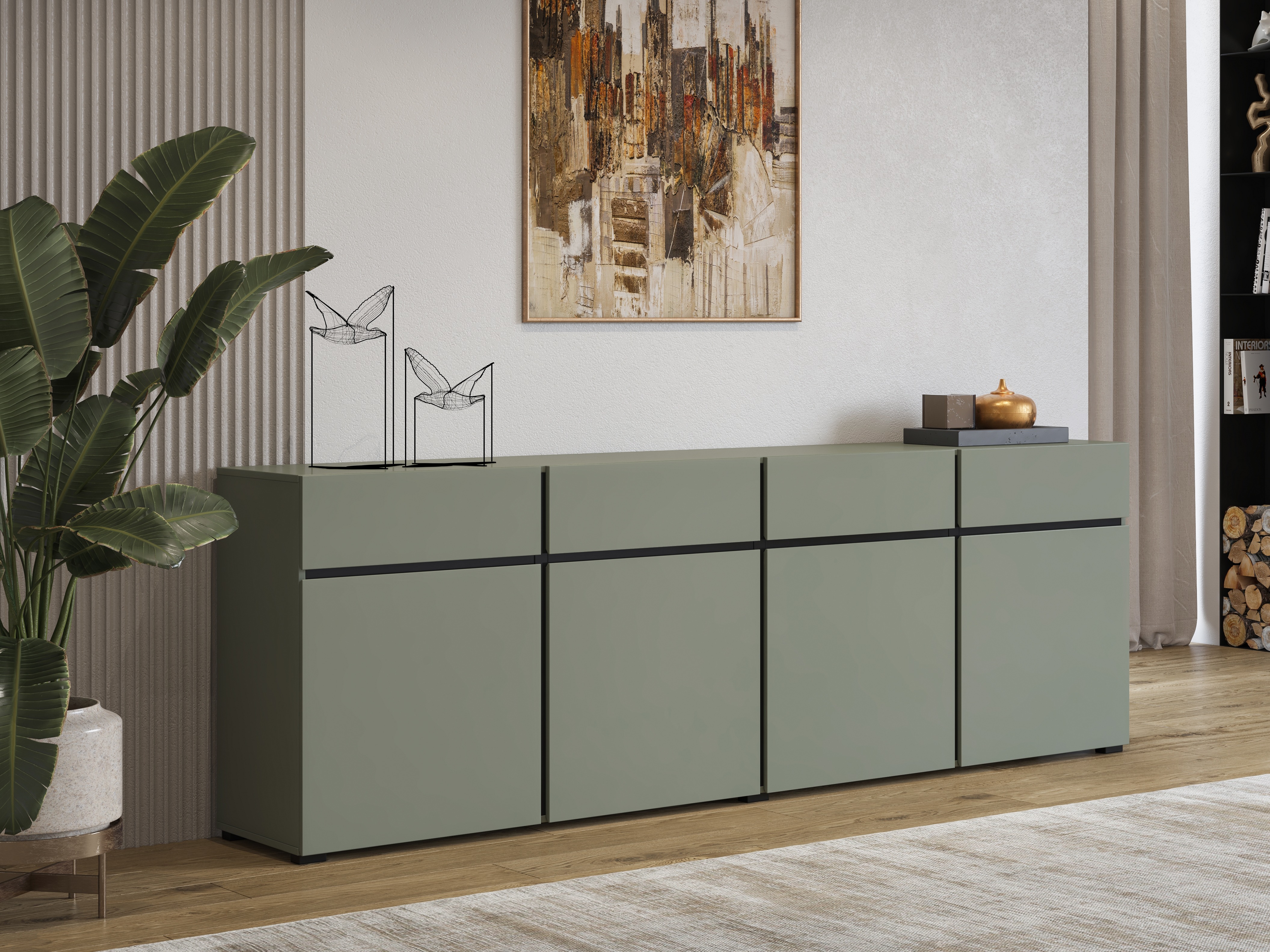 Chest of drawers Alfere 100 (Green)