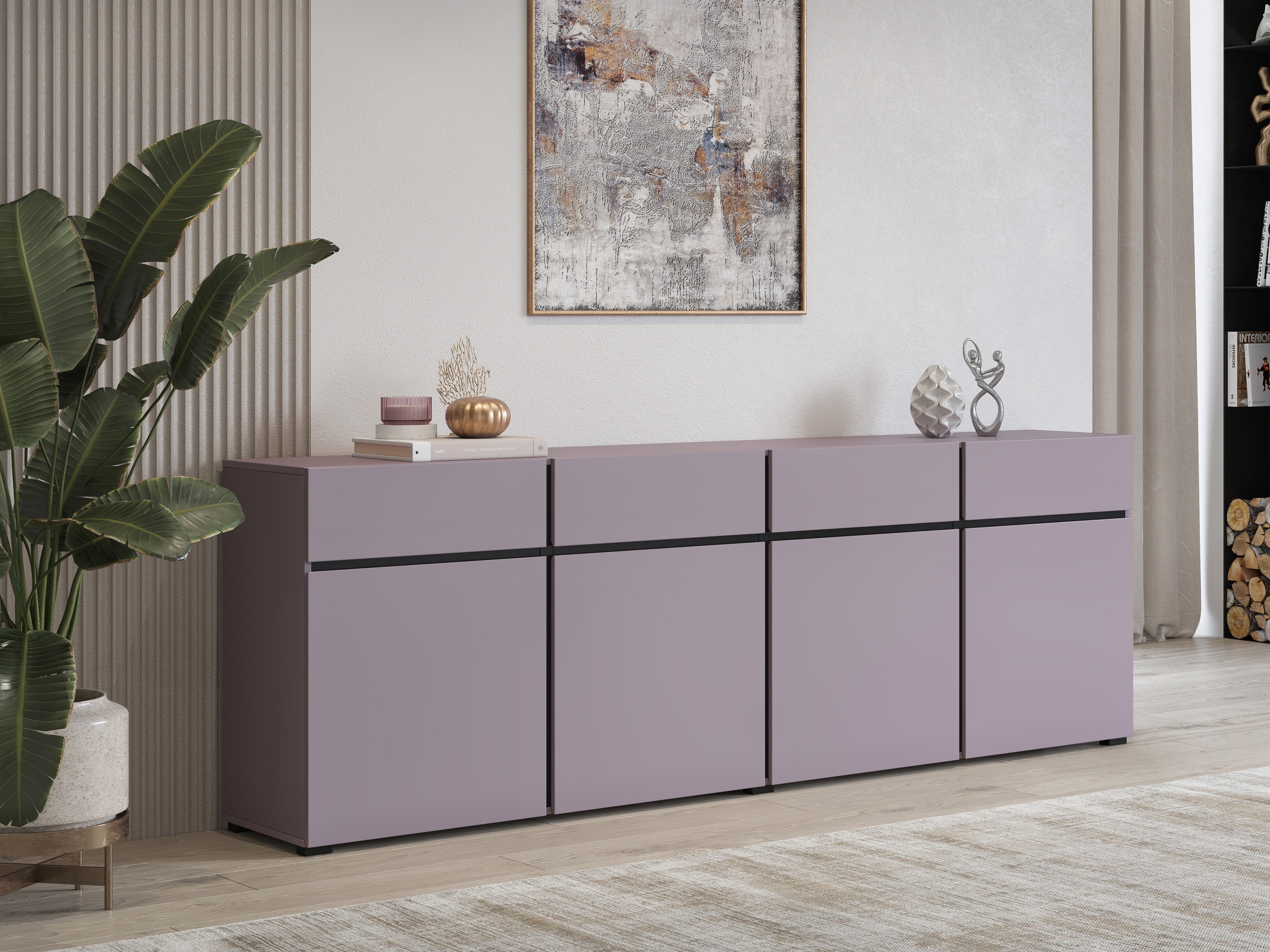 Chest of drawers Alfere 100 (Purple)