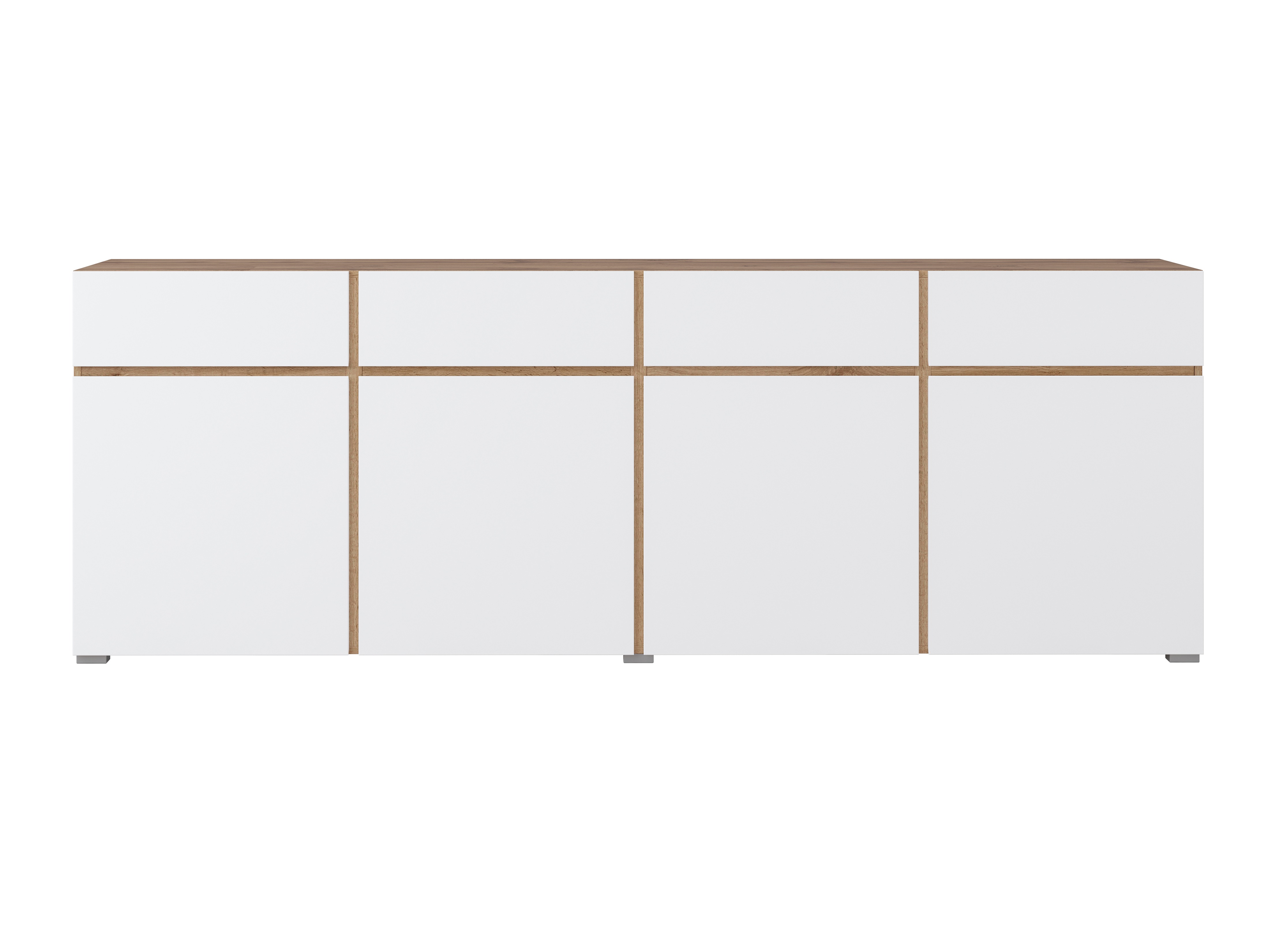 Chest of drawers Alfere 100 (Wotan Oak + White)