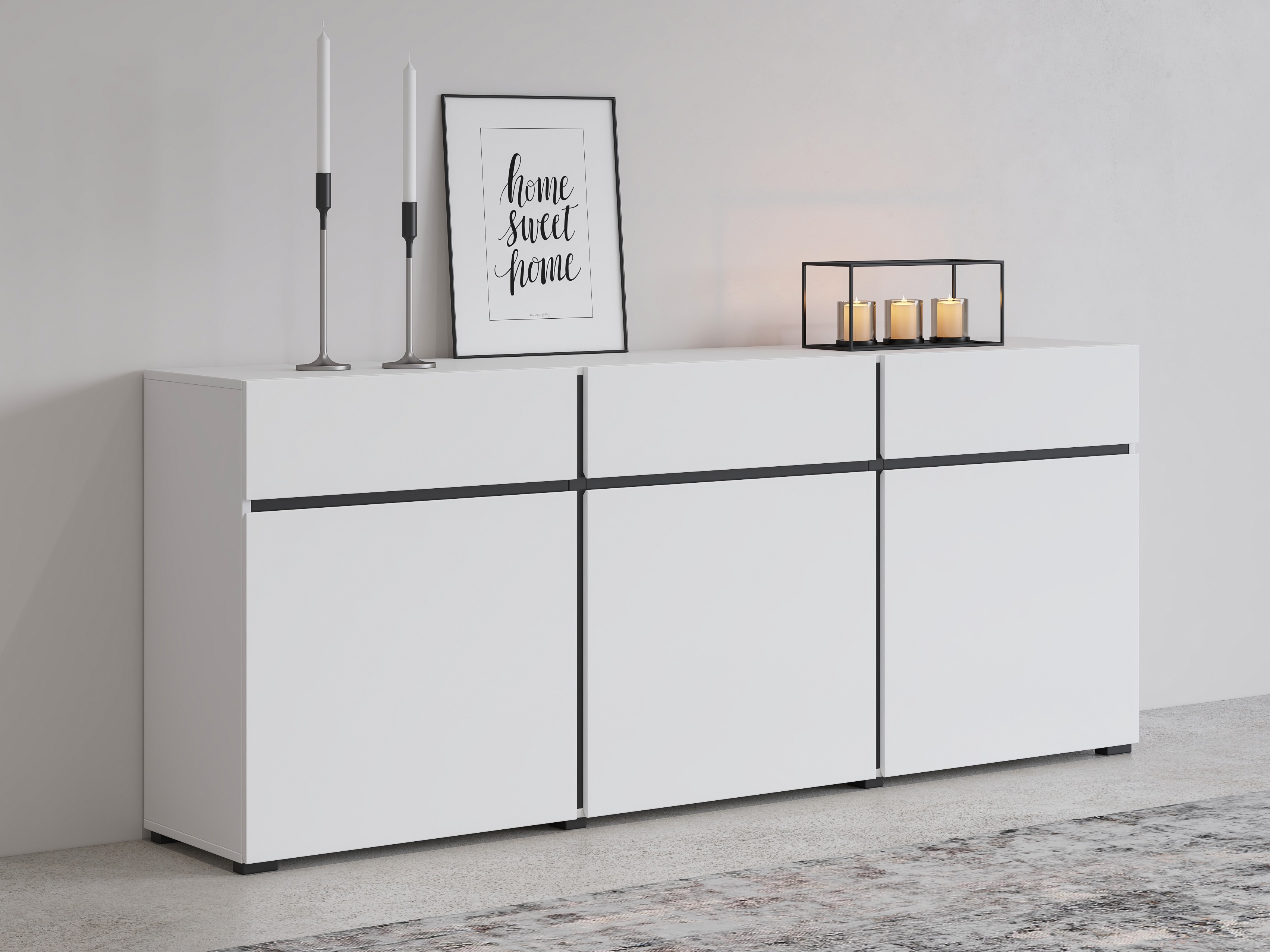 Chest of drawers Alfere 103 (White)