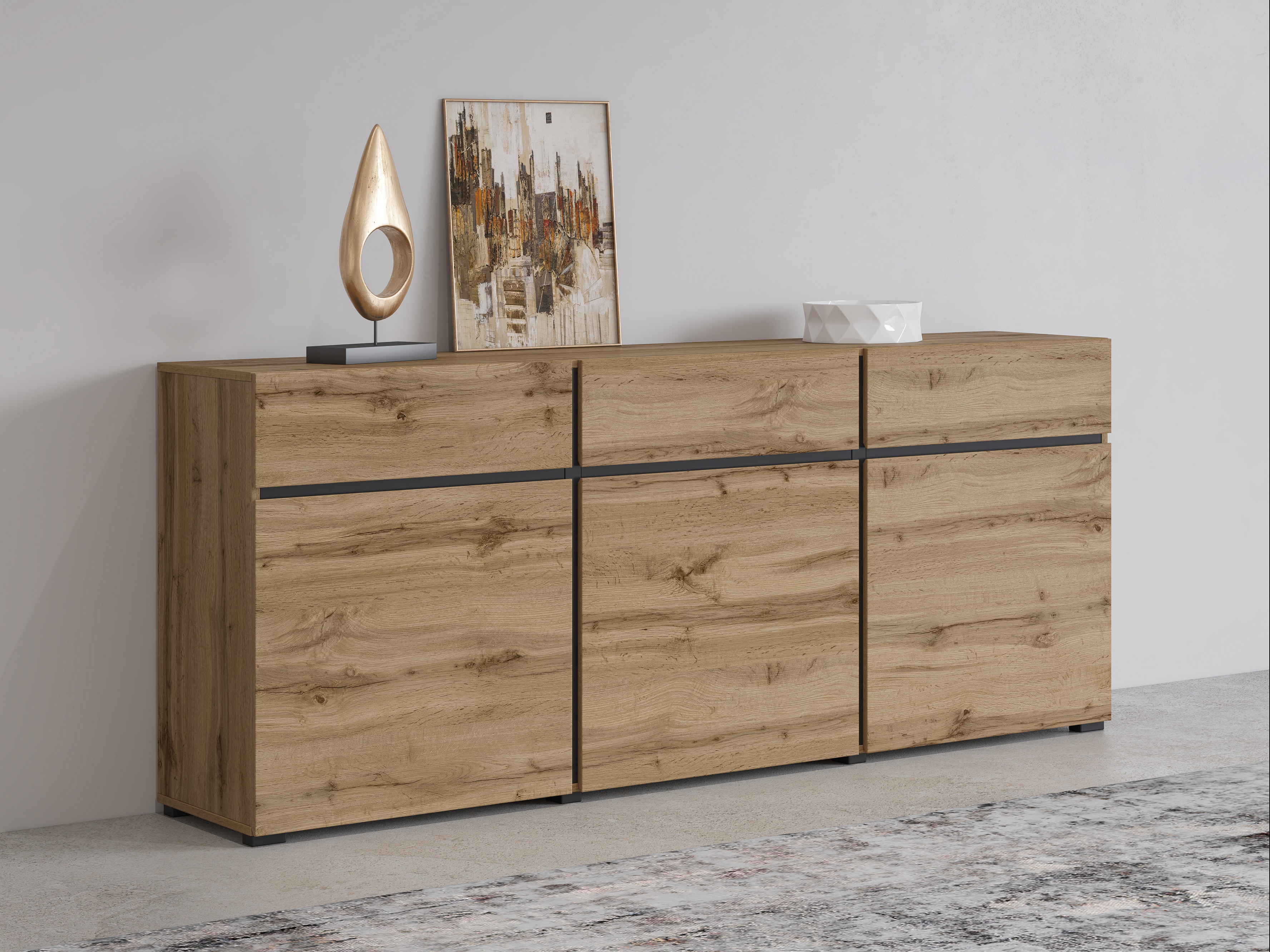 Chest of drawers Alfere 103 (Wotan Oak)