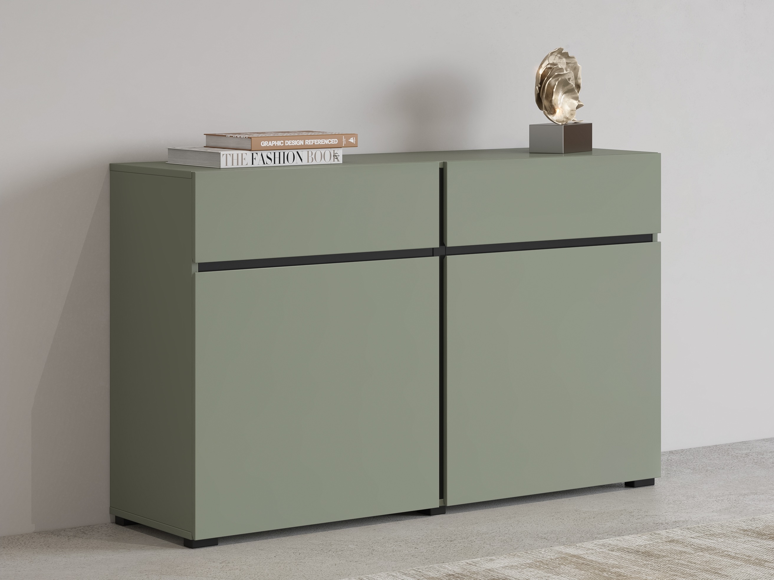 Chest of drawers Alfere 104 (Green)