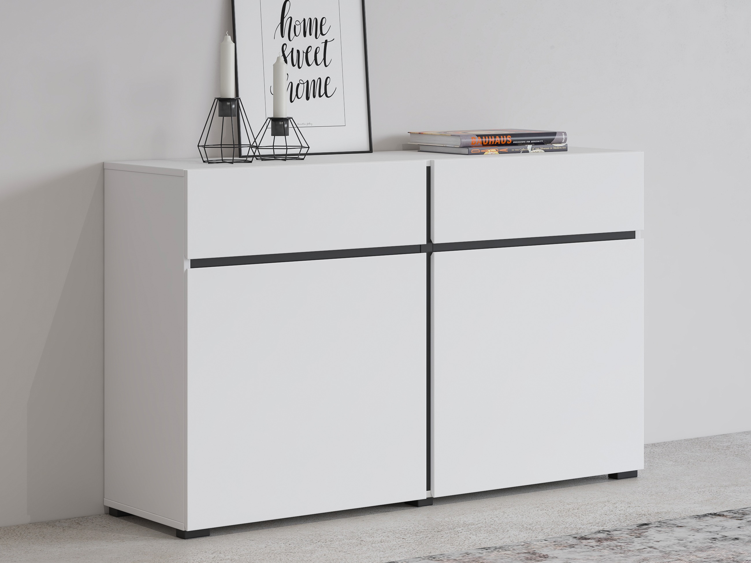 Chest of drawers Alfere 104 (White)