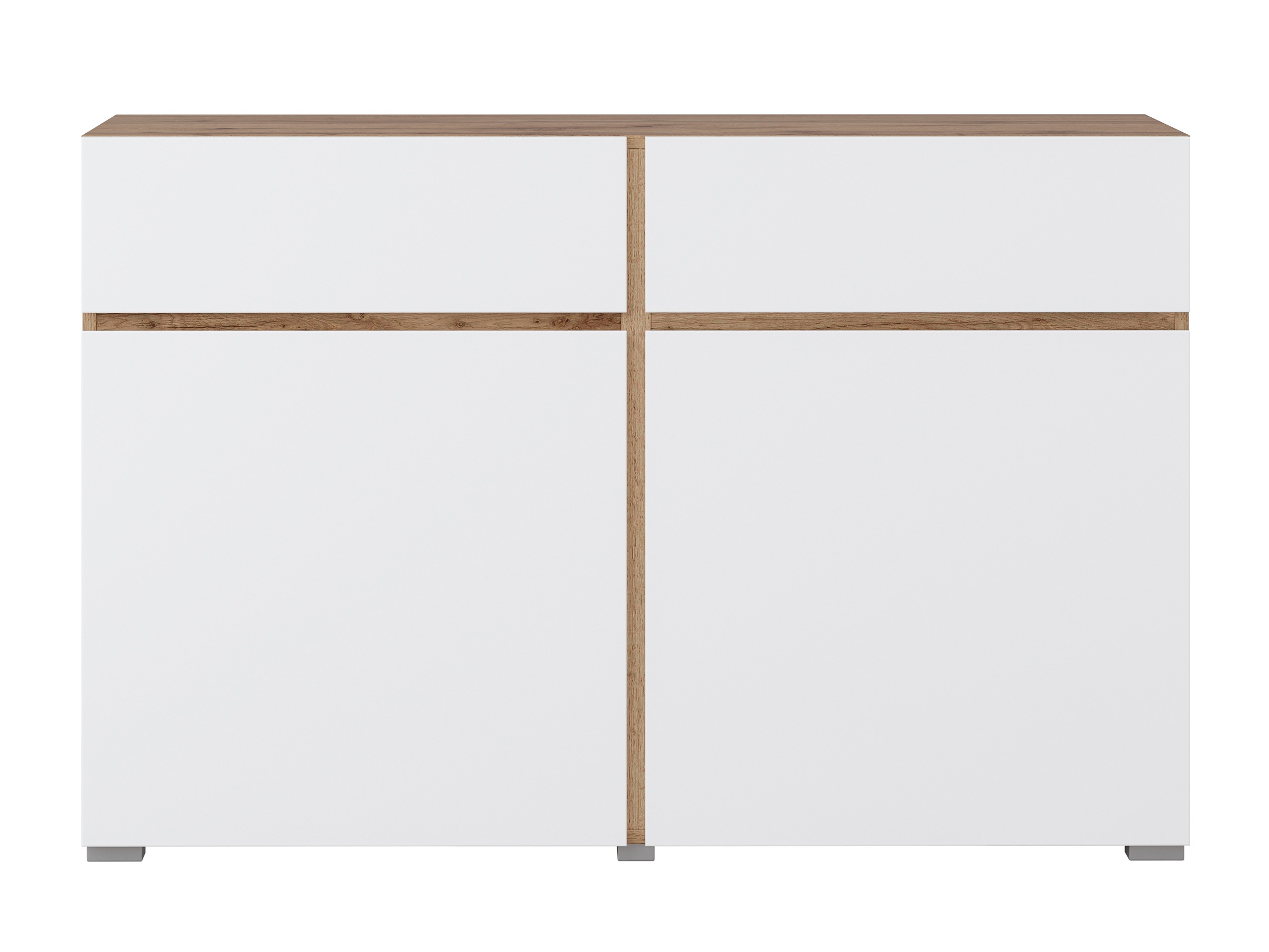 Chest of drawers Alfere 104 (Wotan Oak + White)