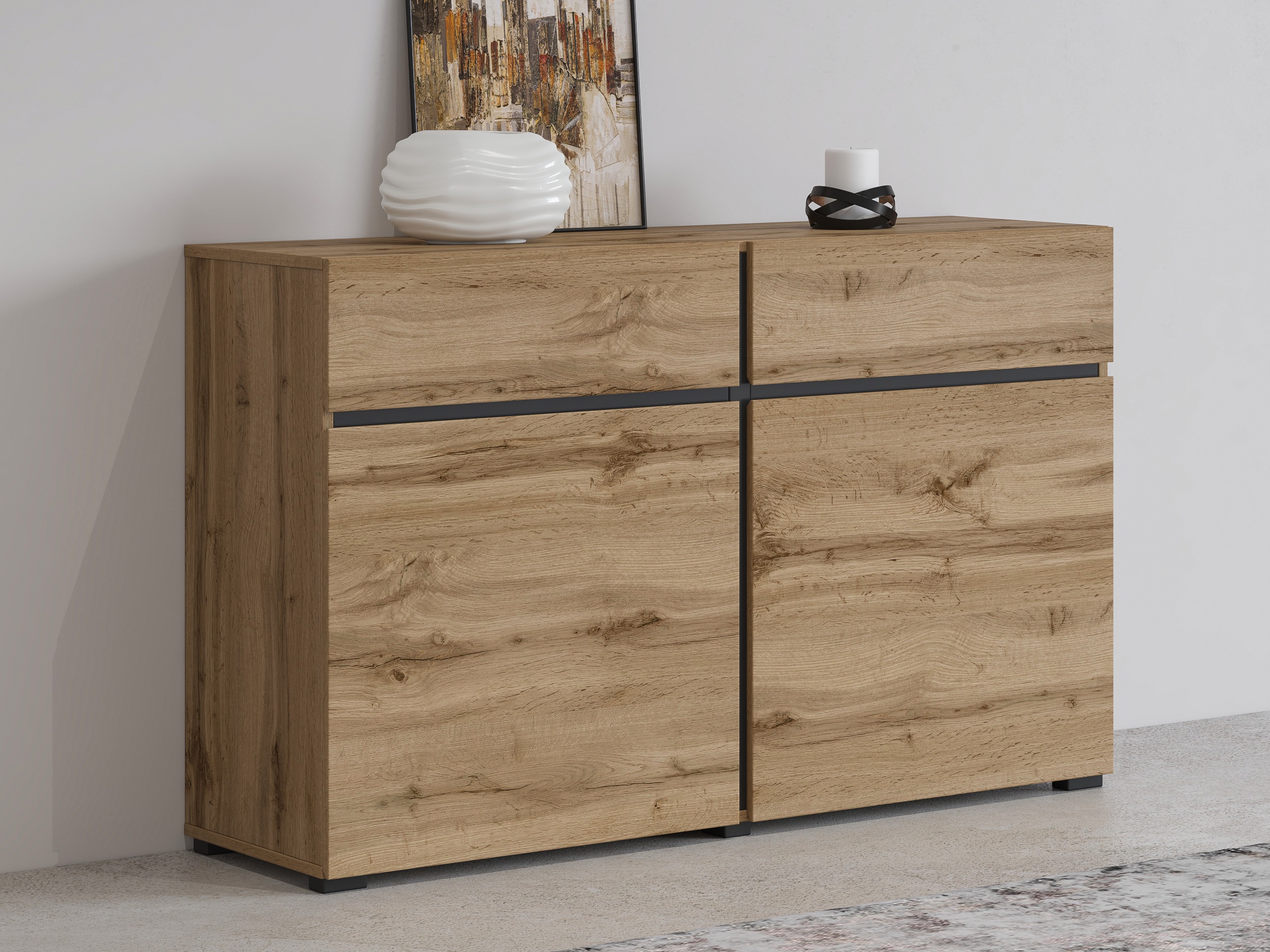 Chest of drawers Alfere 104 (Wotan Oak)