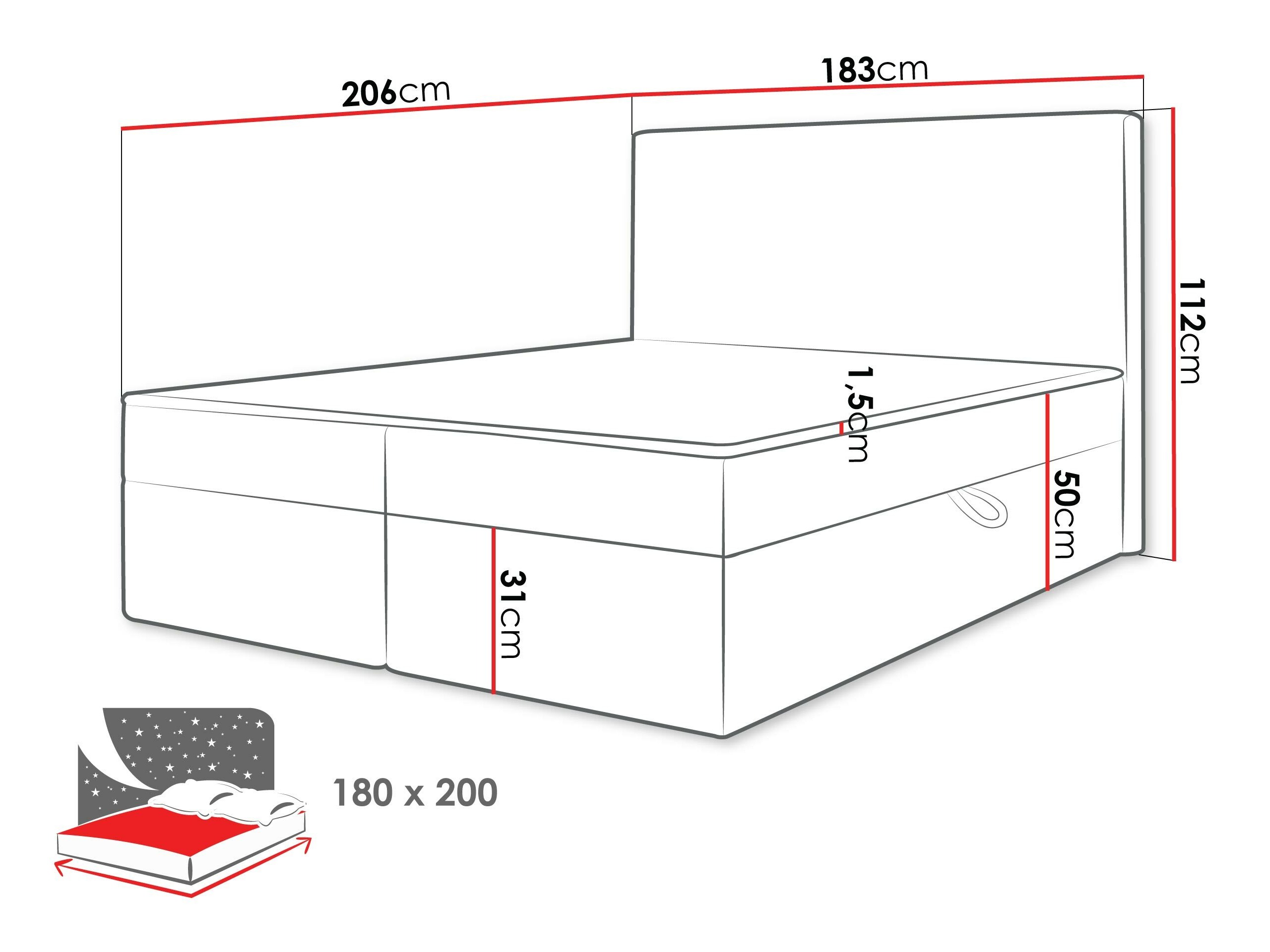 Continental bed Comfivo Arbitas (Ambience 02)
