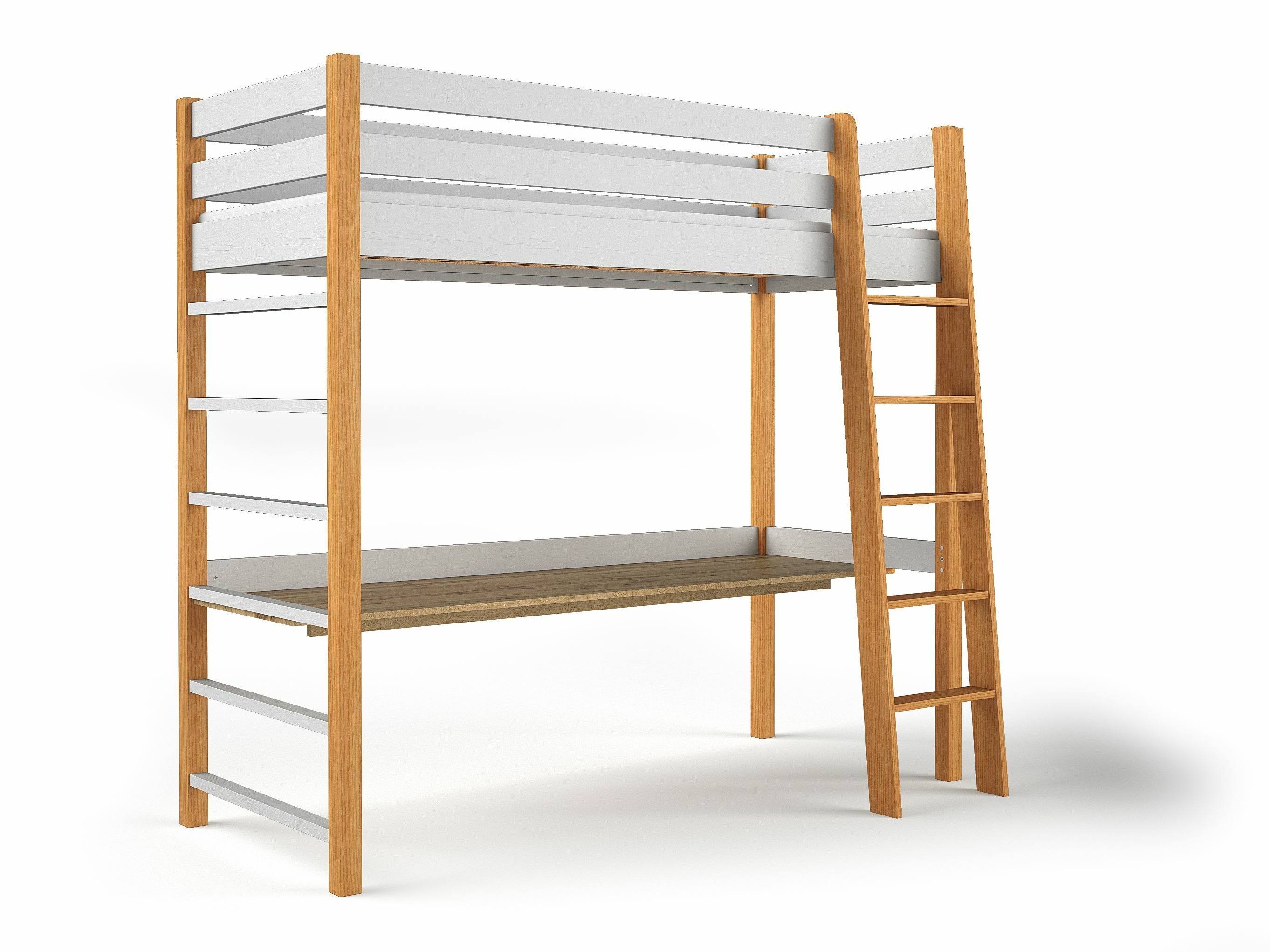 Loft bed Ogden 173 (White)