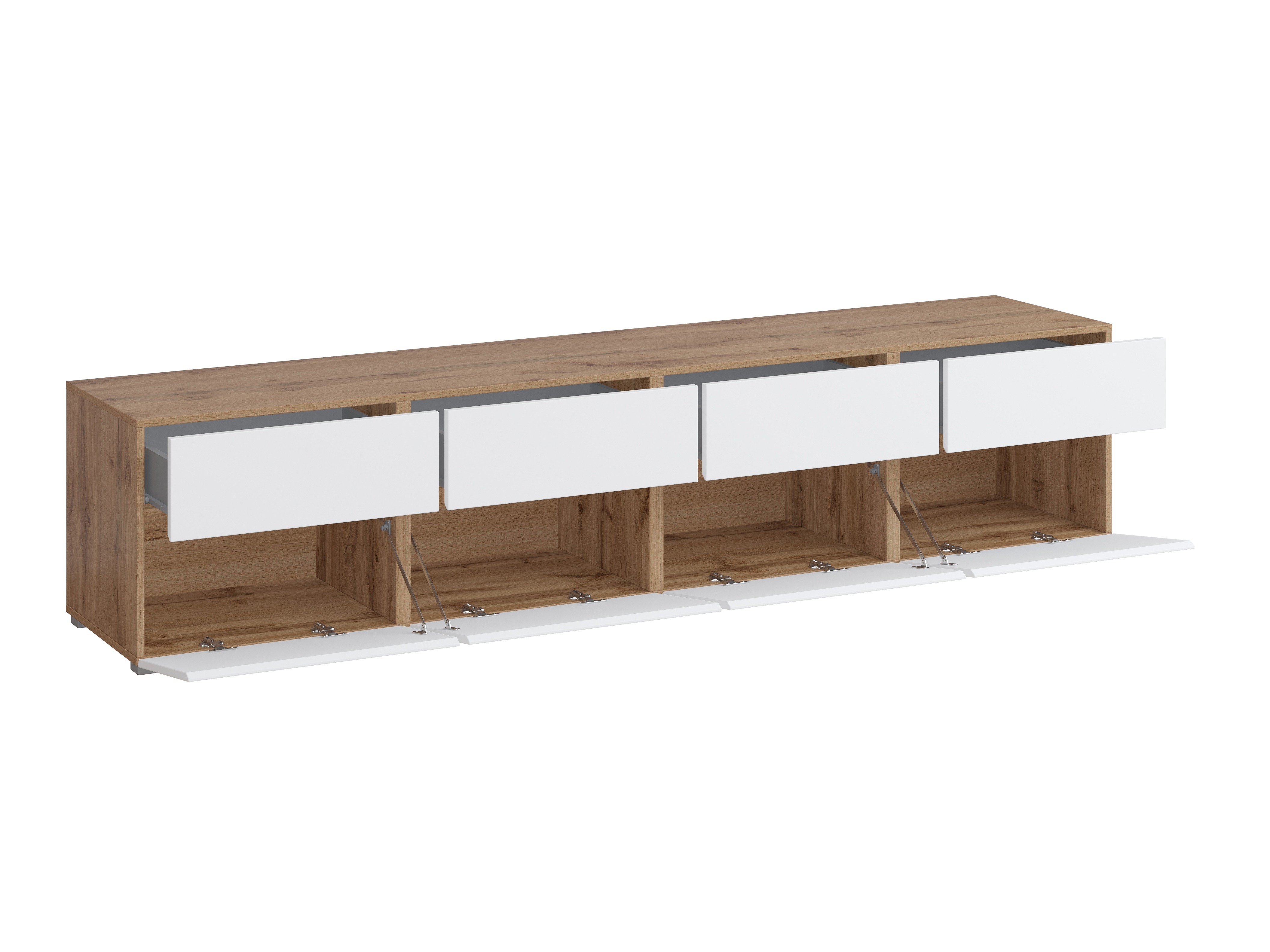 TV stand Alfere 101 (Wotak oak + White)
