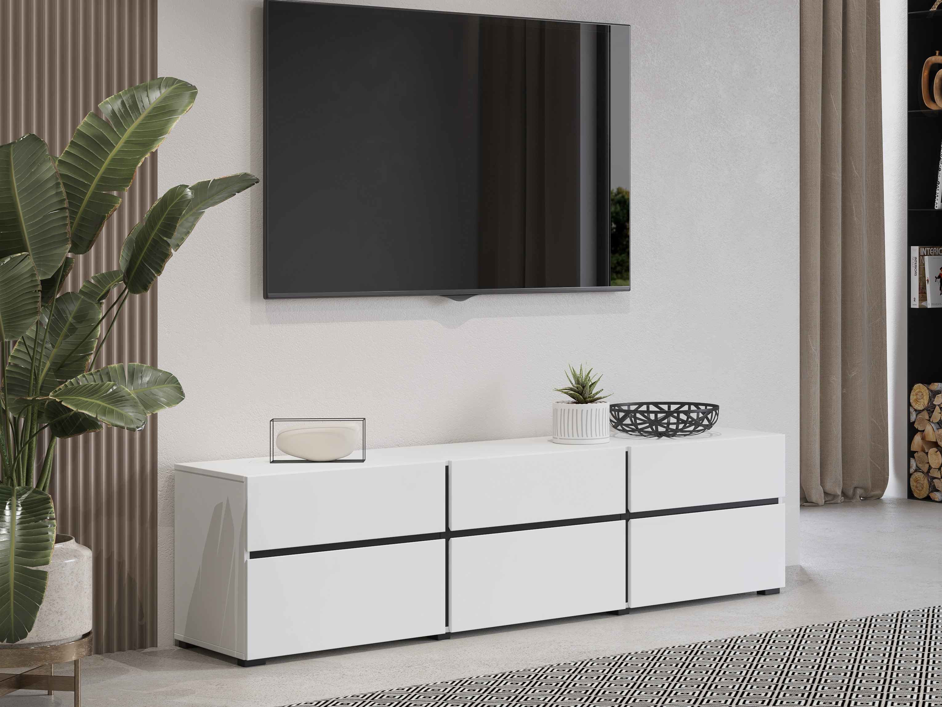 TV stand Alfere 102 (White)