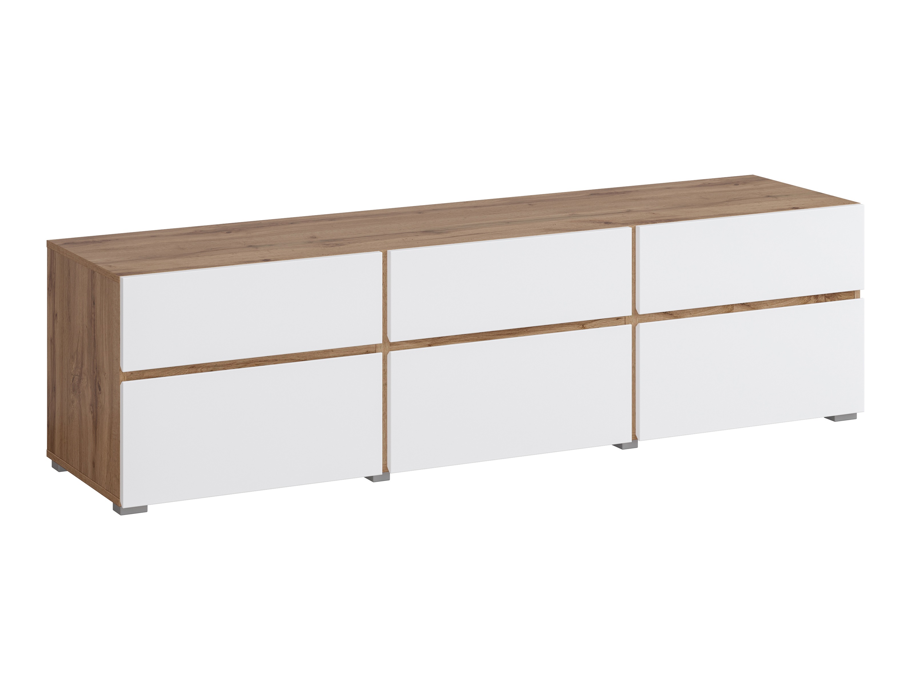 TV stand Alfere 102 (Wotan Oak + White)