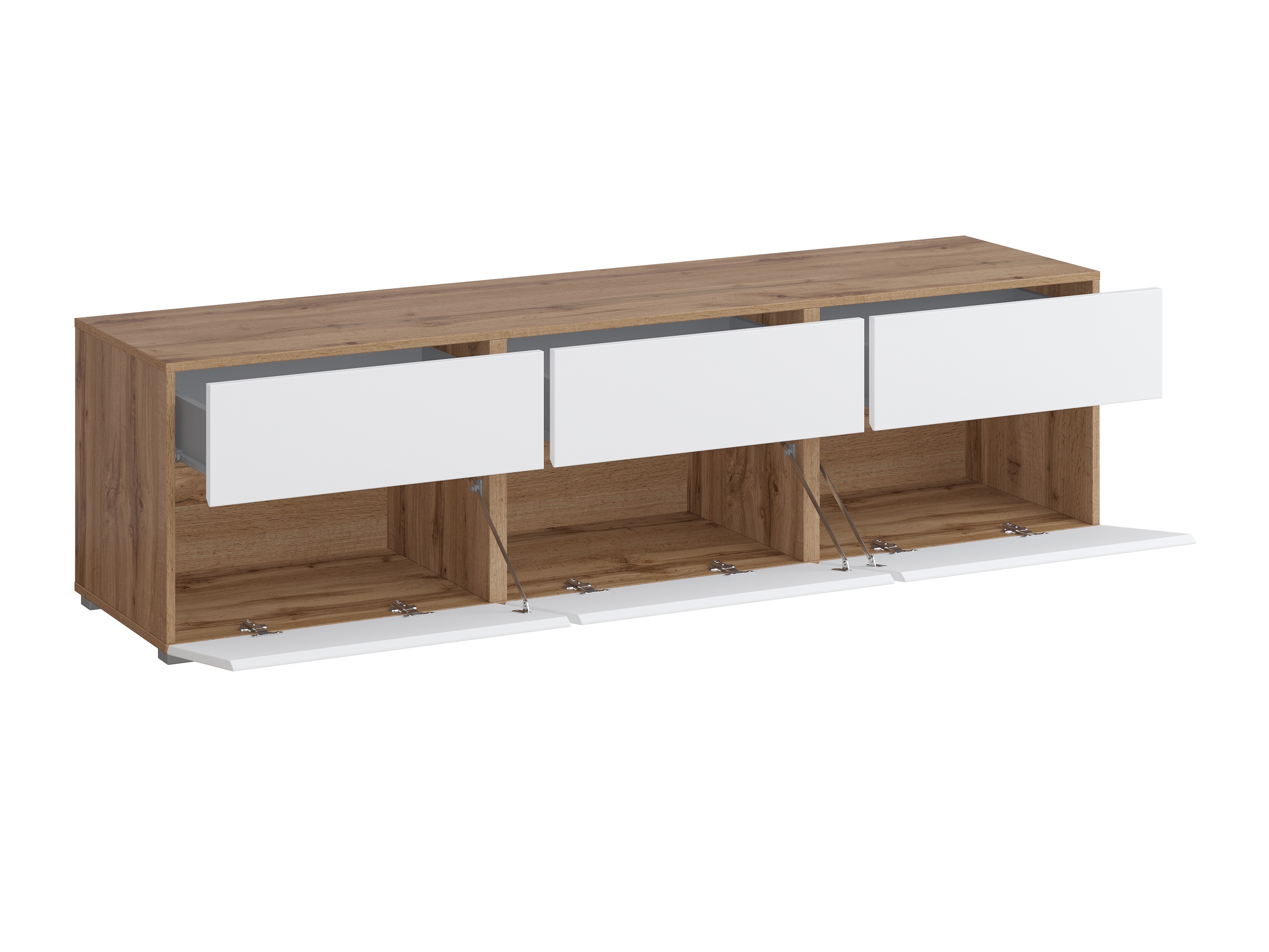 TV stand Alfere 102 (Wotan Oak + White)