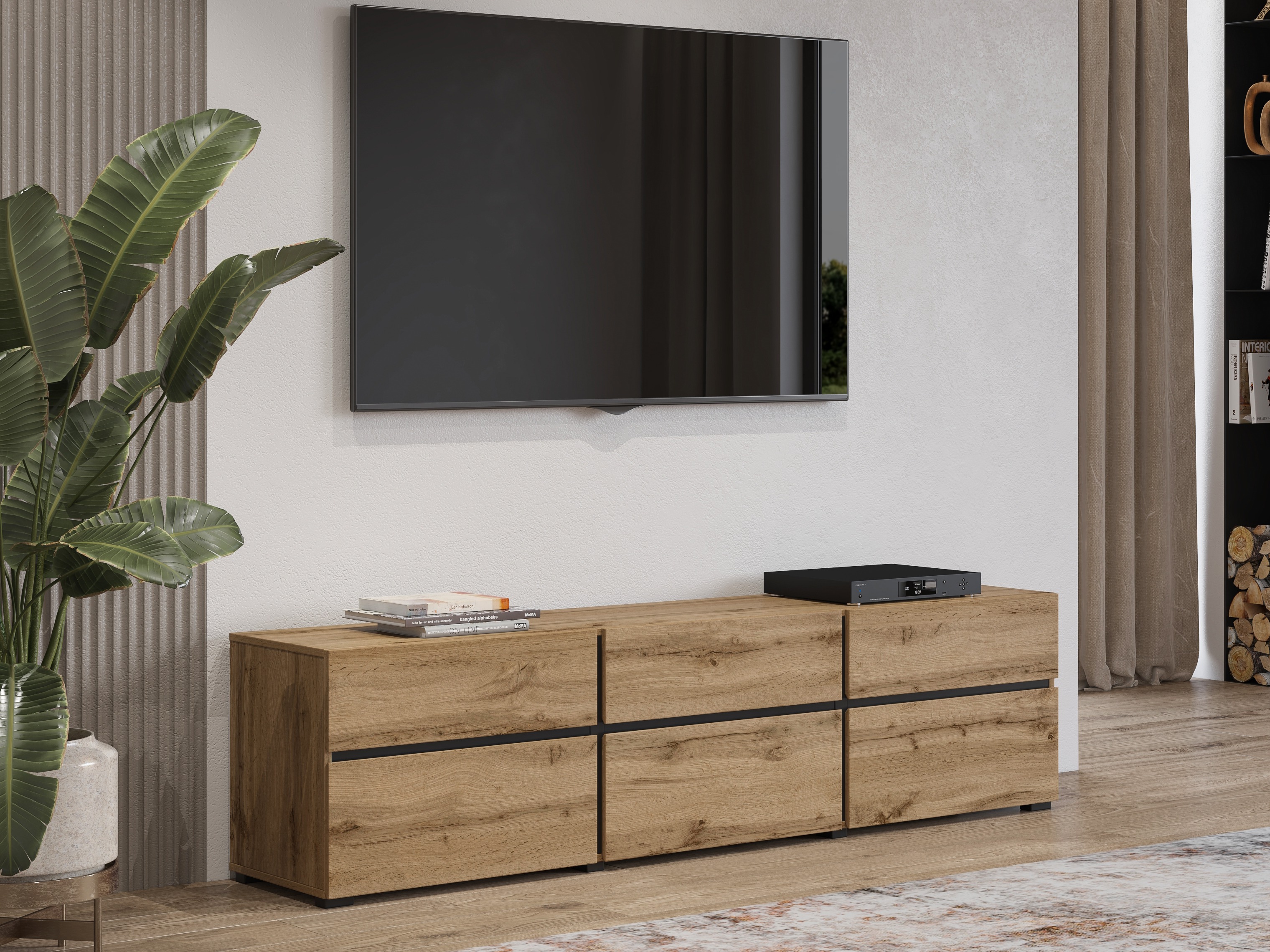 TV stand Alfere 102 (Wotan Oak)