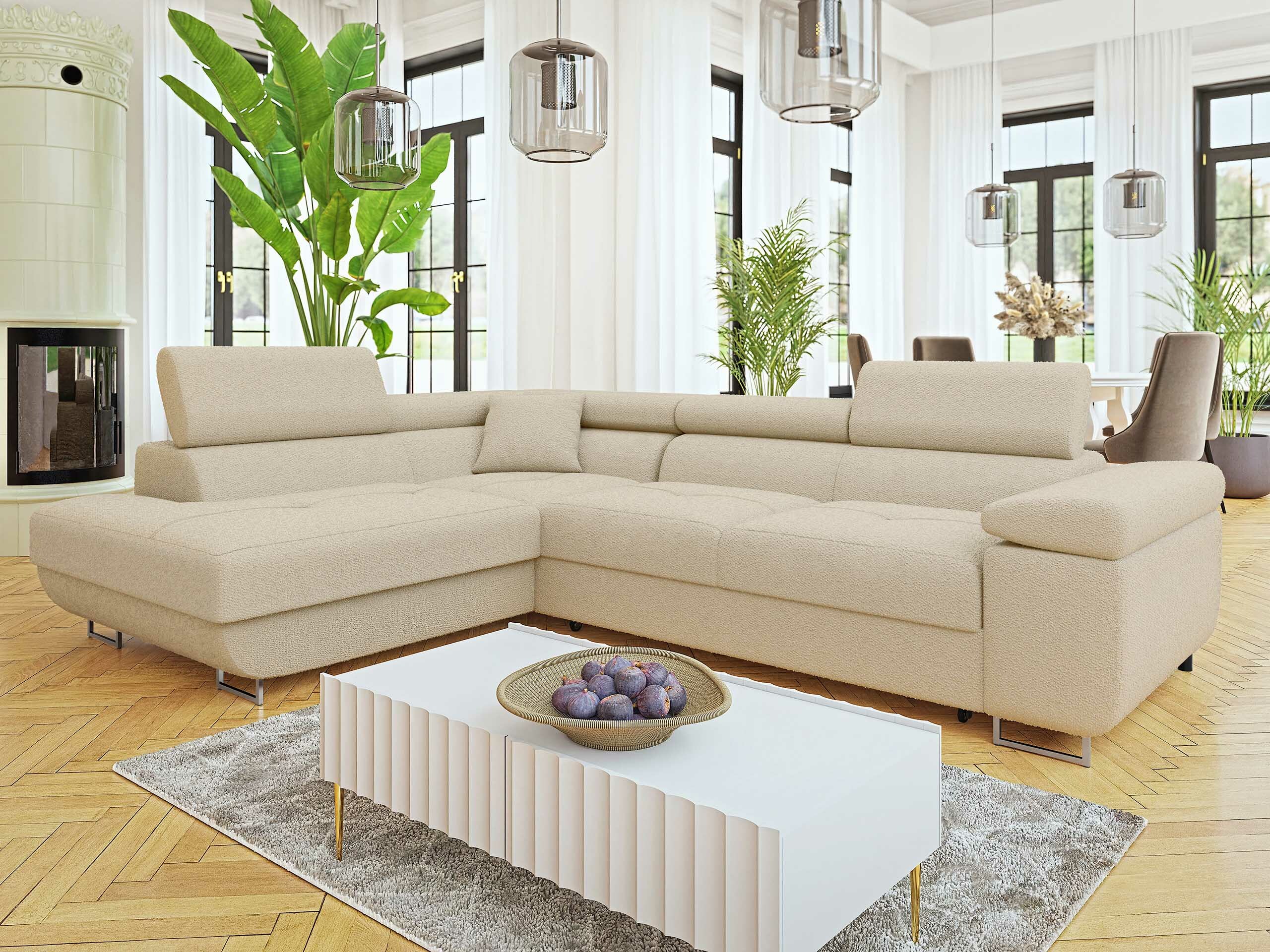 Corner sofa Comfivo Vinetum I (Boucle Baloo 2074)