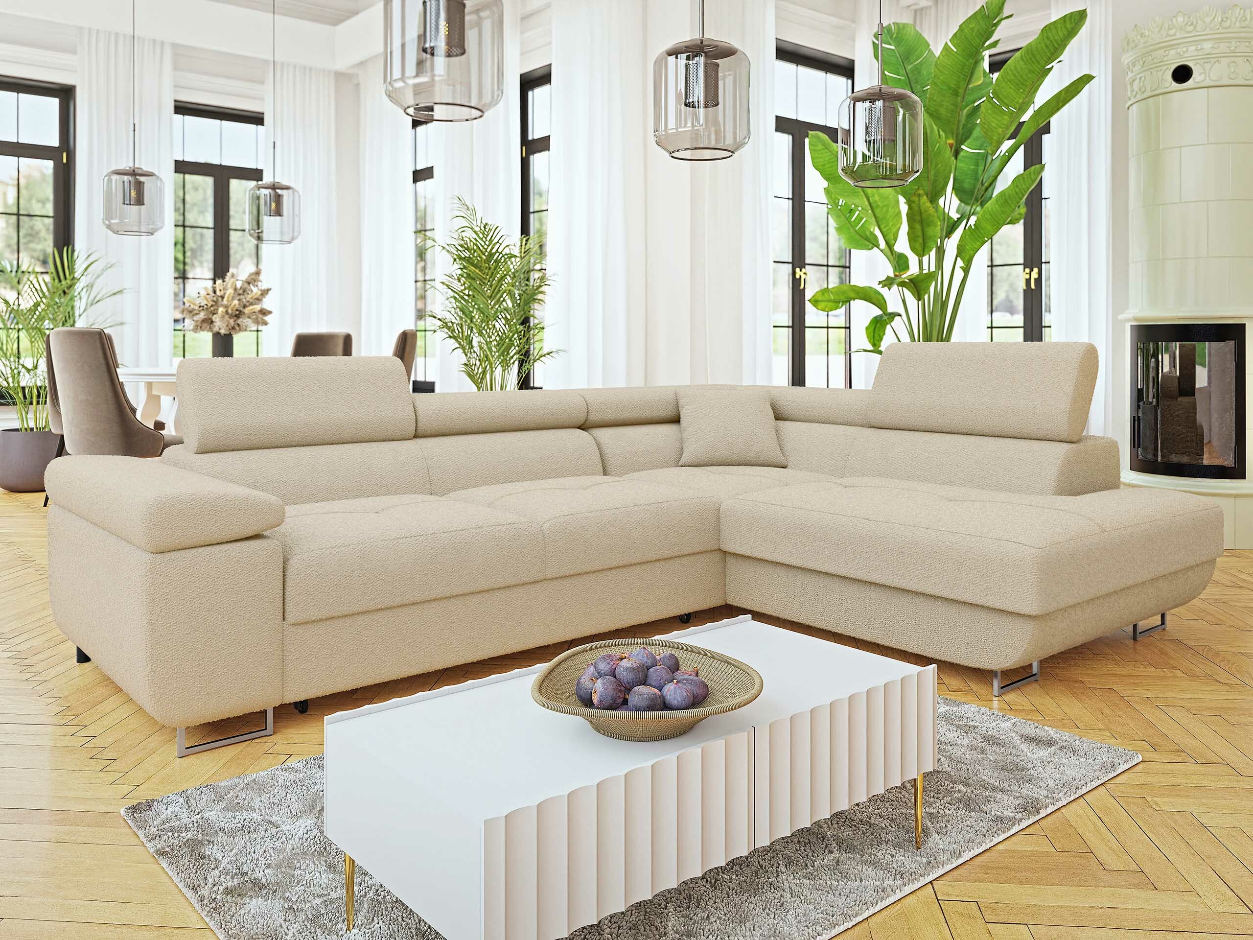 Corner sofa Comfivo Vinetum I (Boucle Baloo 2074)