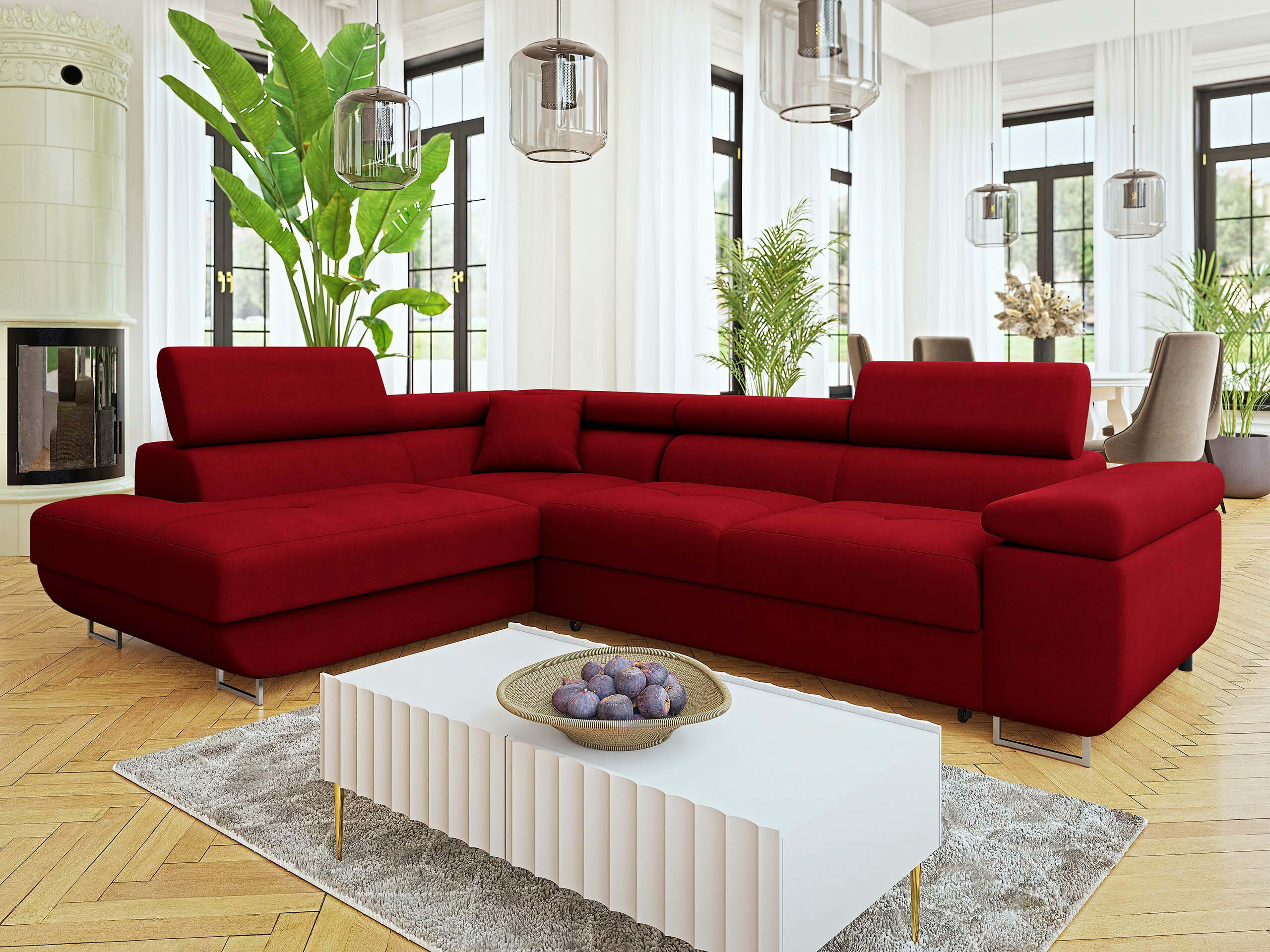Corner sofa Comfivo Vinetum I (Venus Velvet 2926)