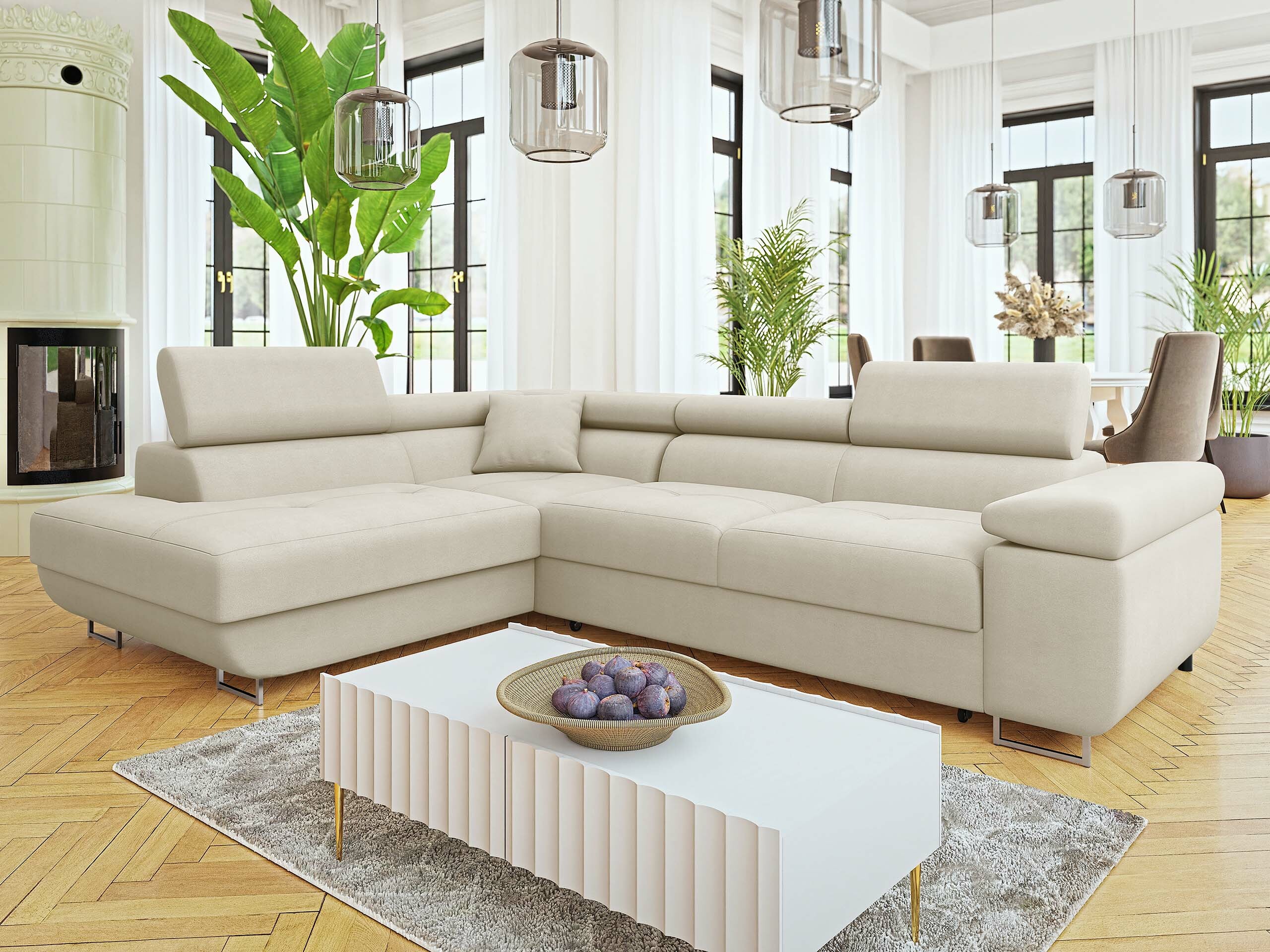 Corner sofa Comfivo Vinetum I (Venus Velvet 2927)