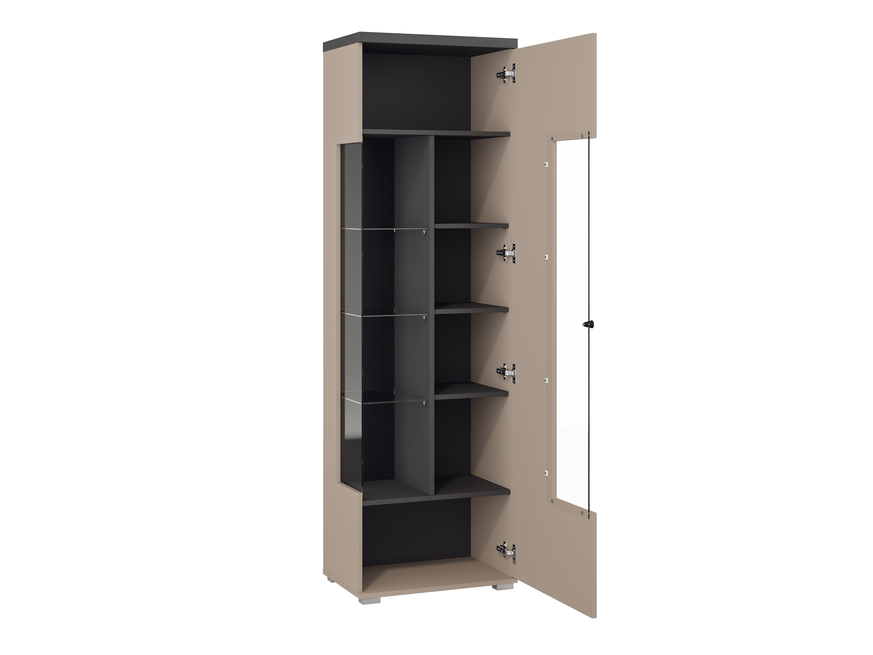 Bookcase Virvele 102 (Congo + Anthracite)