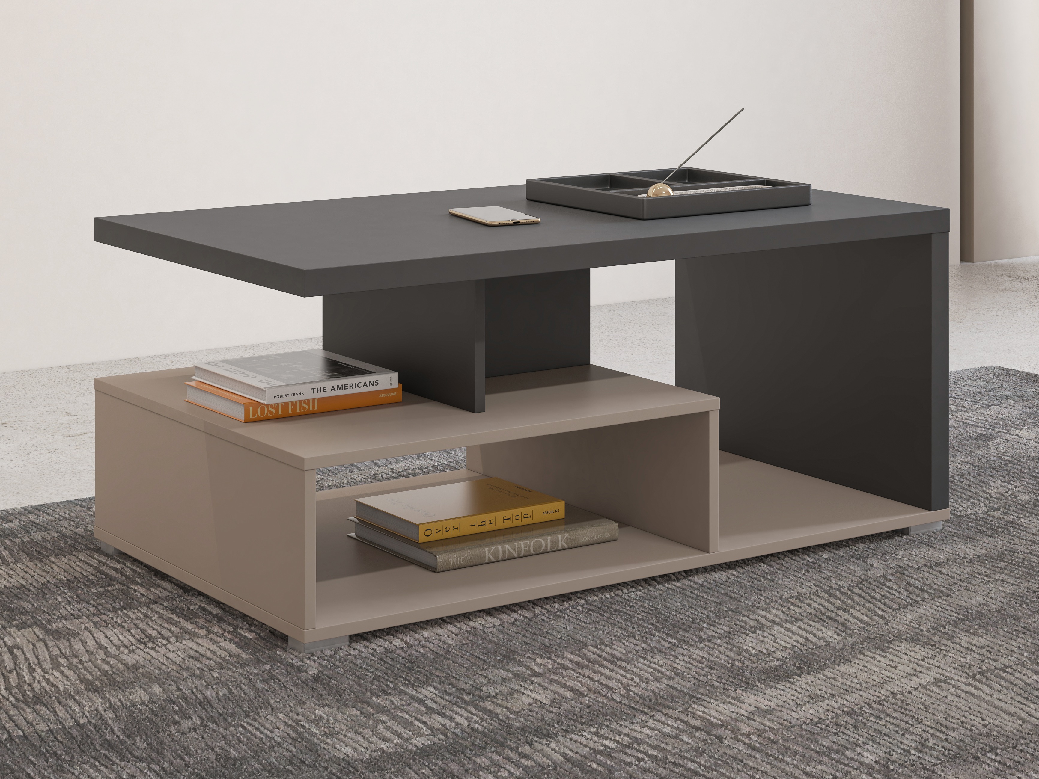 Coffee table Virvele 108 (Congo + Anthracite)