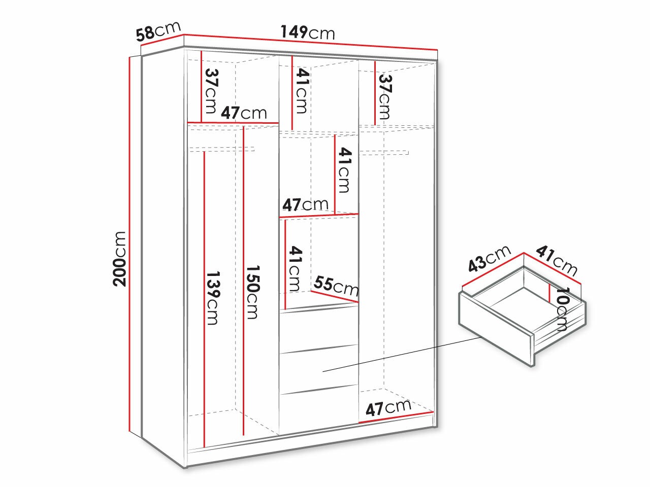 Wardrobe Lombala 103
