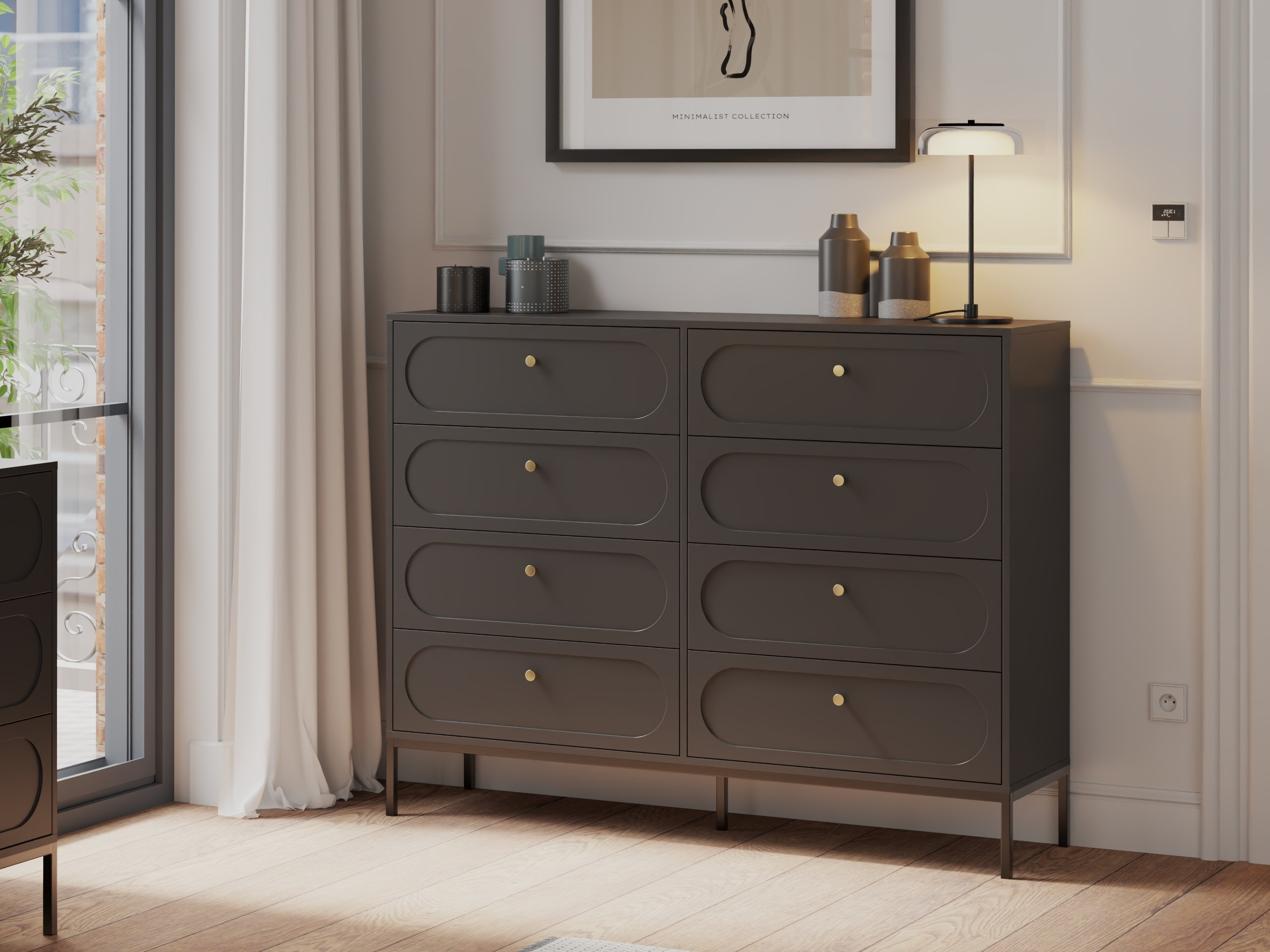 Chest of drawers Bristol 232 (Black)