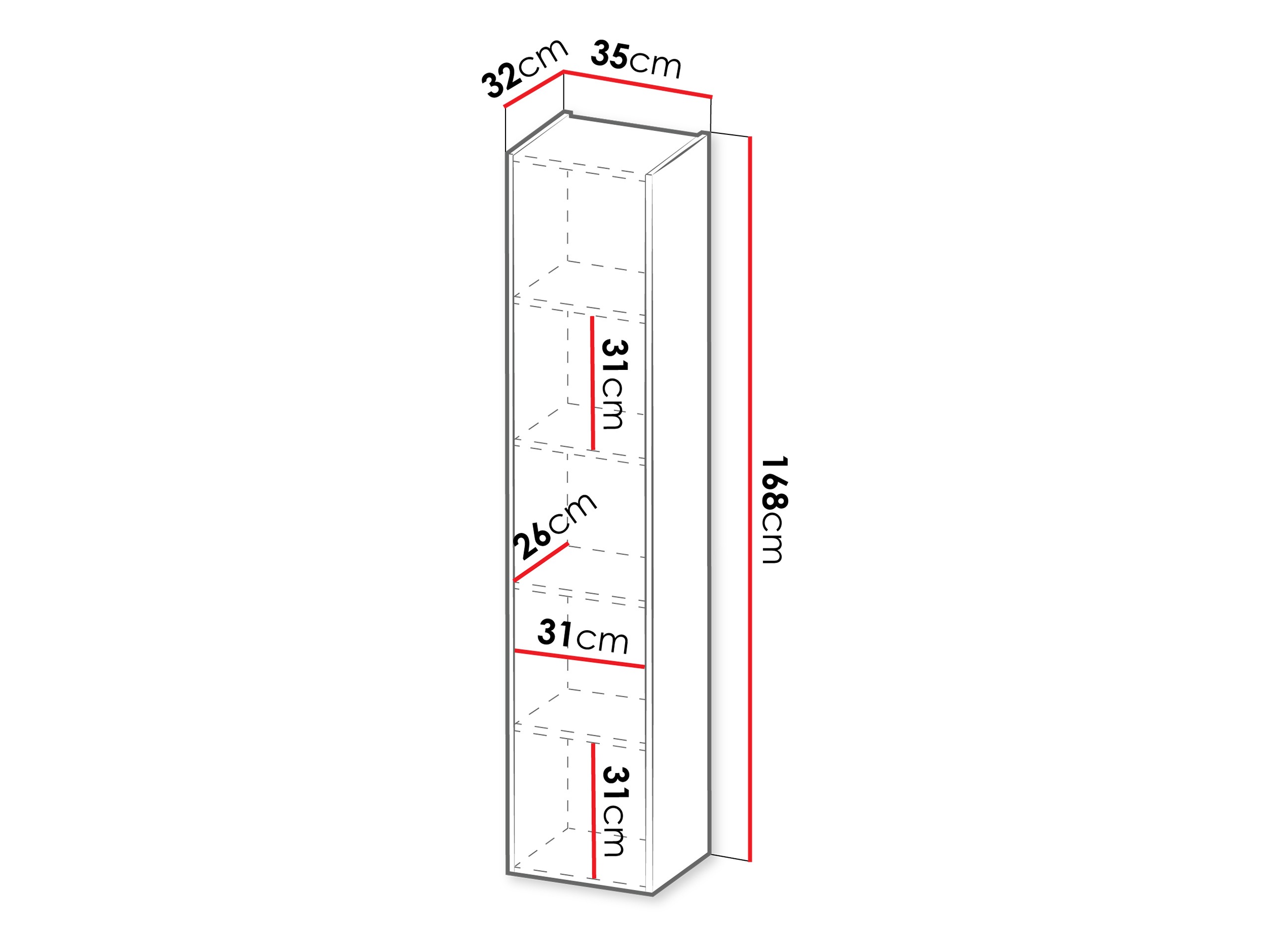 Wall shelf Donos (Cashmere)