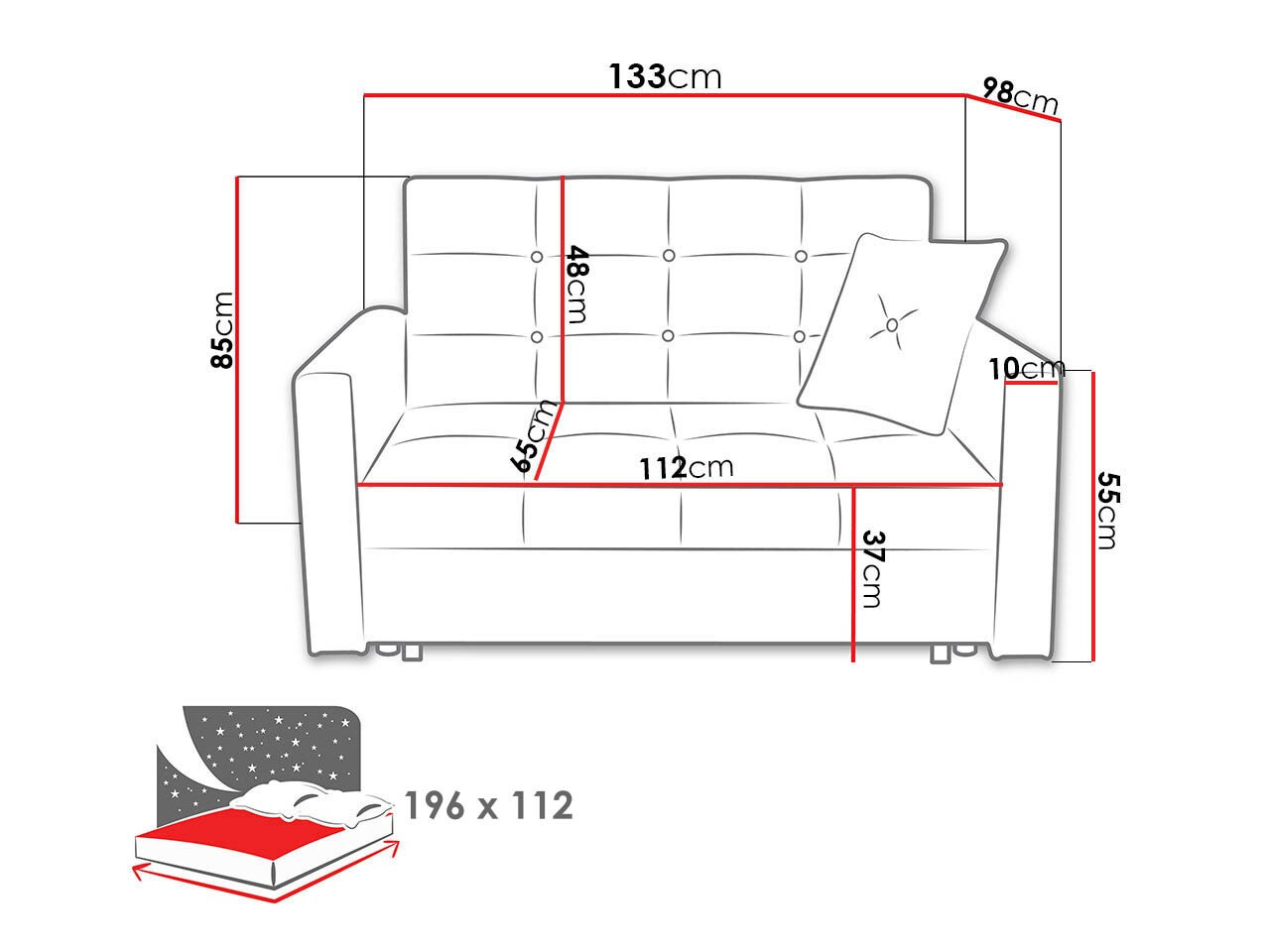 Sofa bed Seruna II (Nazar 225.06)