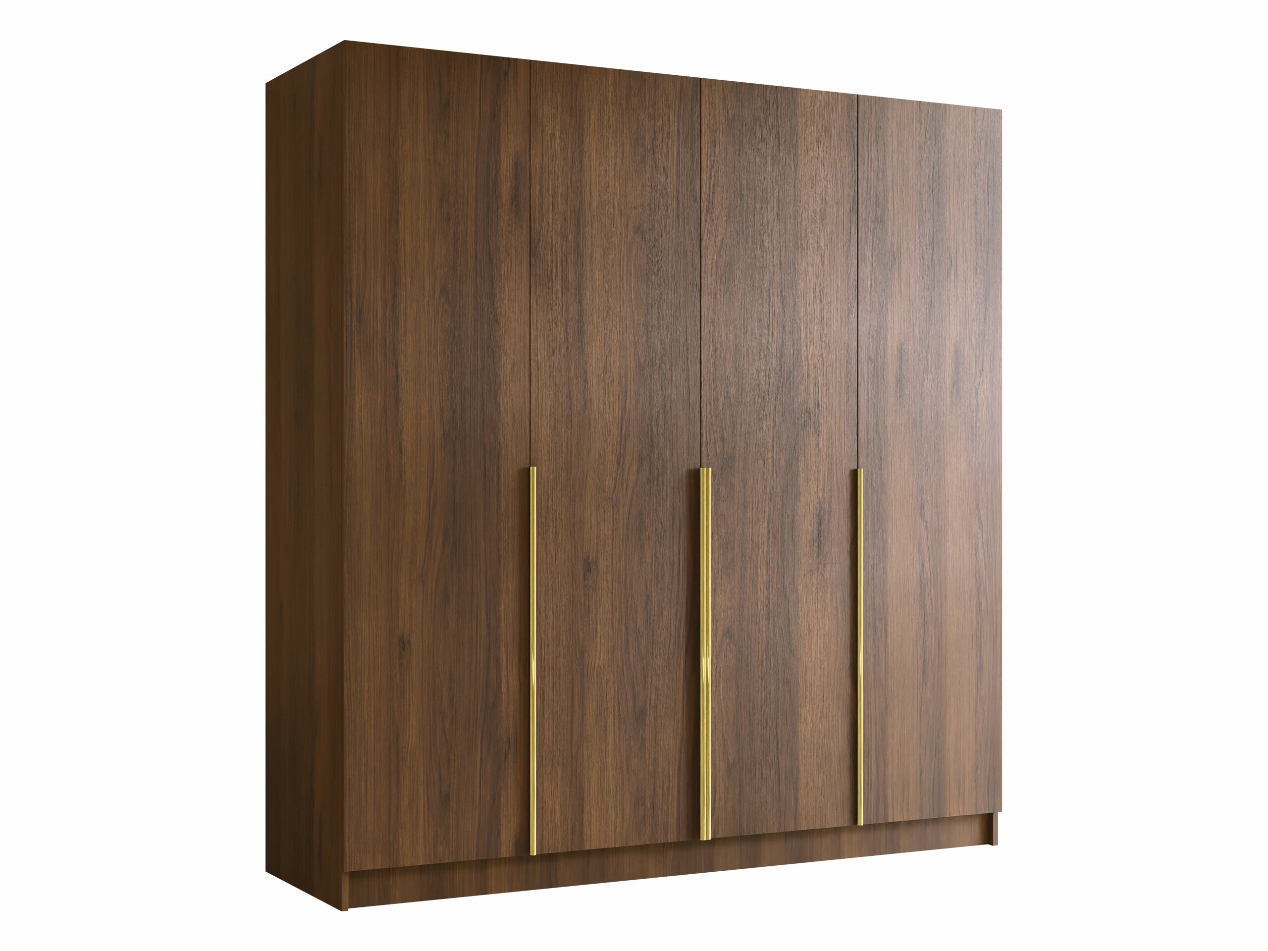 Wardrobe Closico Navor I (Walnut + Golden)
