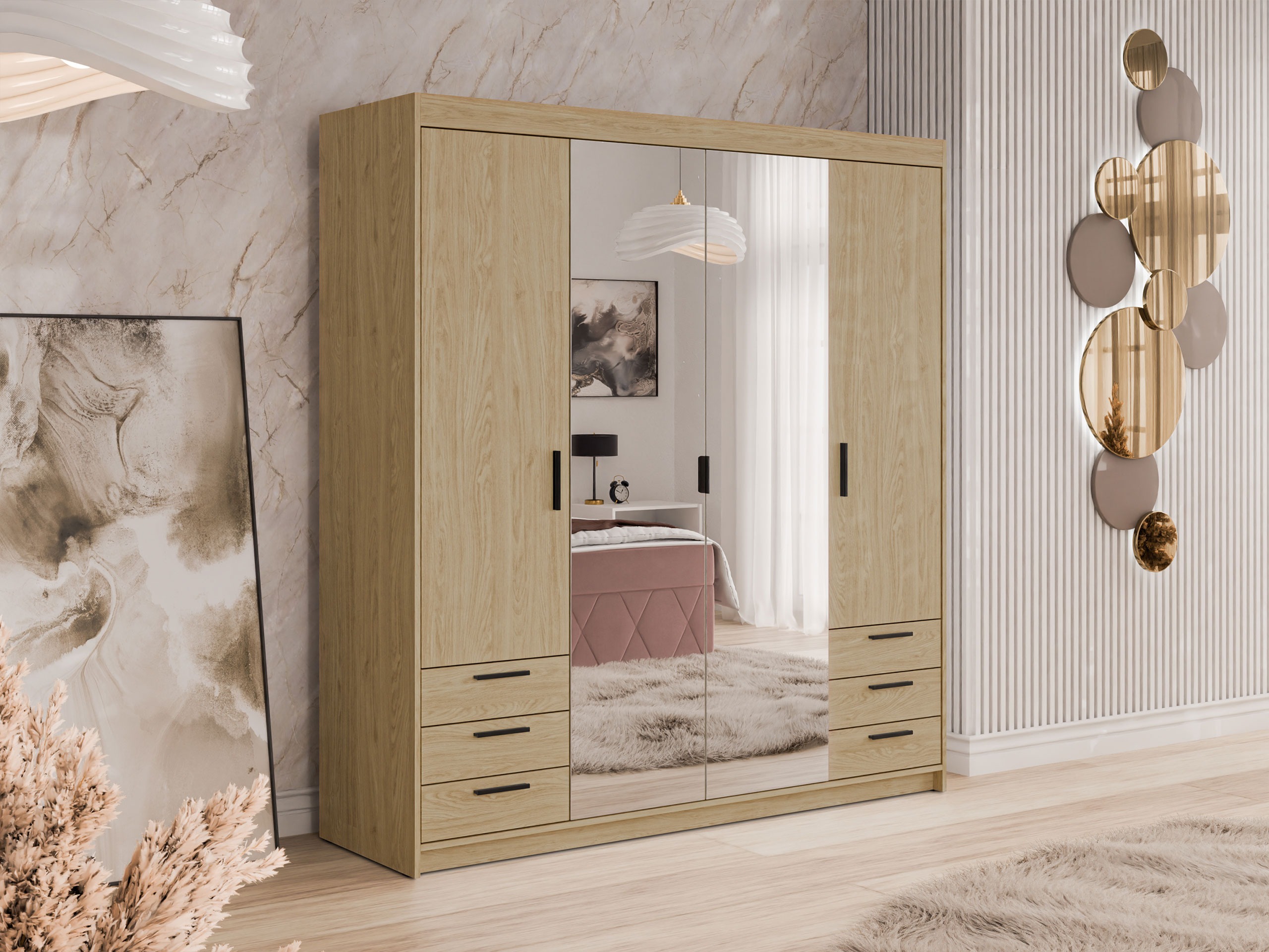 Wardrobe Novduni 115 (Oak)